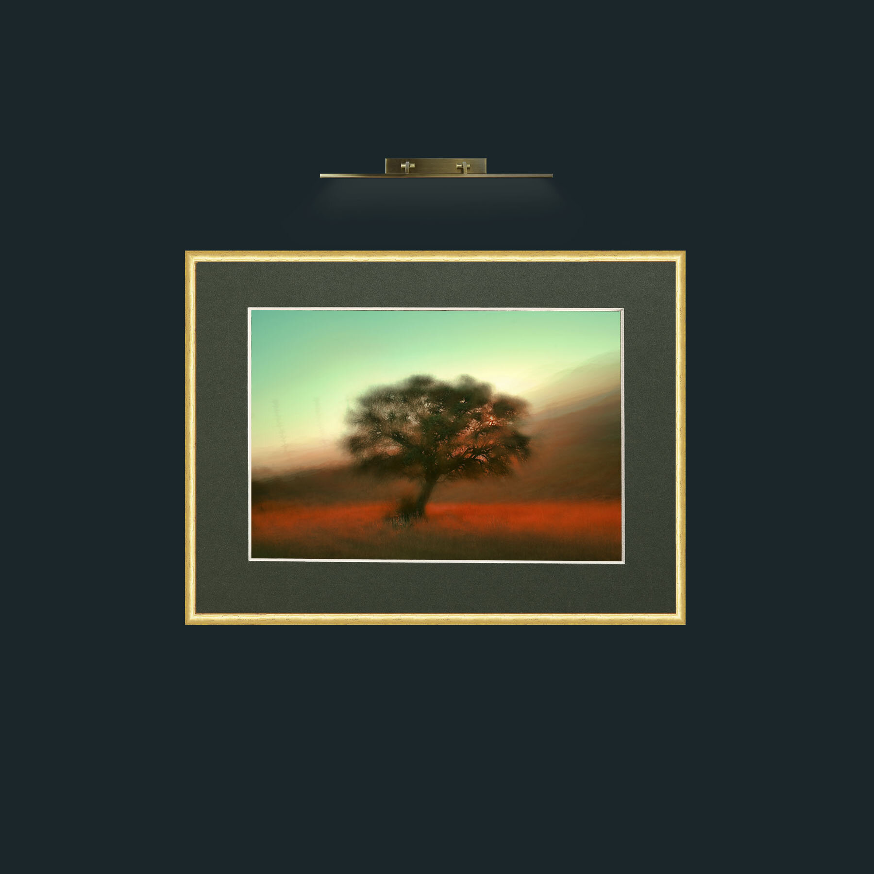 Art-Dreamy Tree-Frame-3RoundedGilt-Mount-2Green.jpg