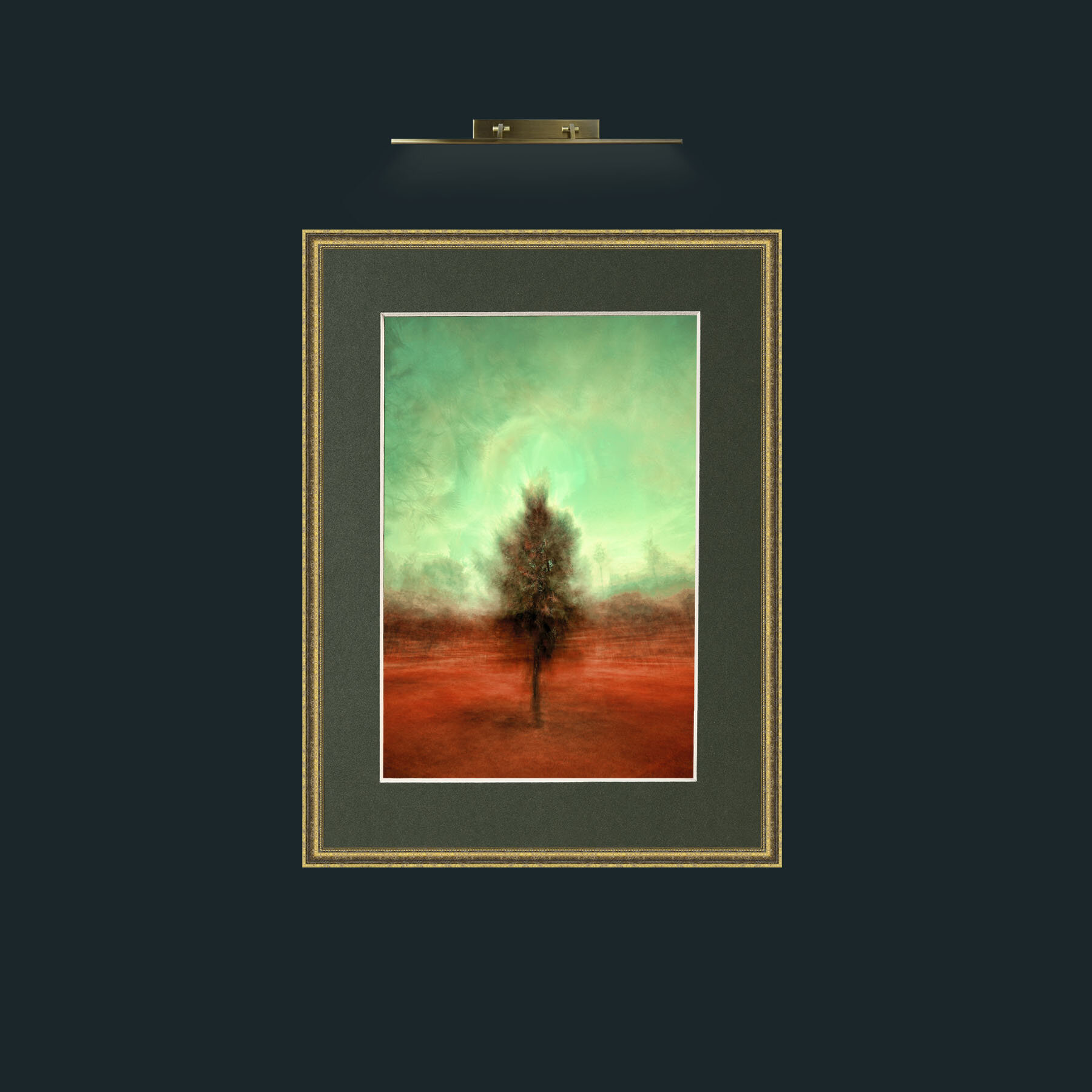 Art-Isolated Tree.jpg-Frame-1TexturedGilt-Mount-2Green.jpg