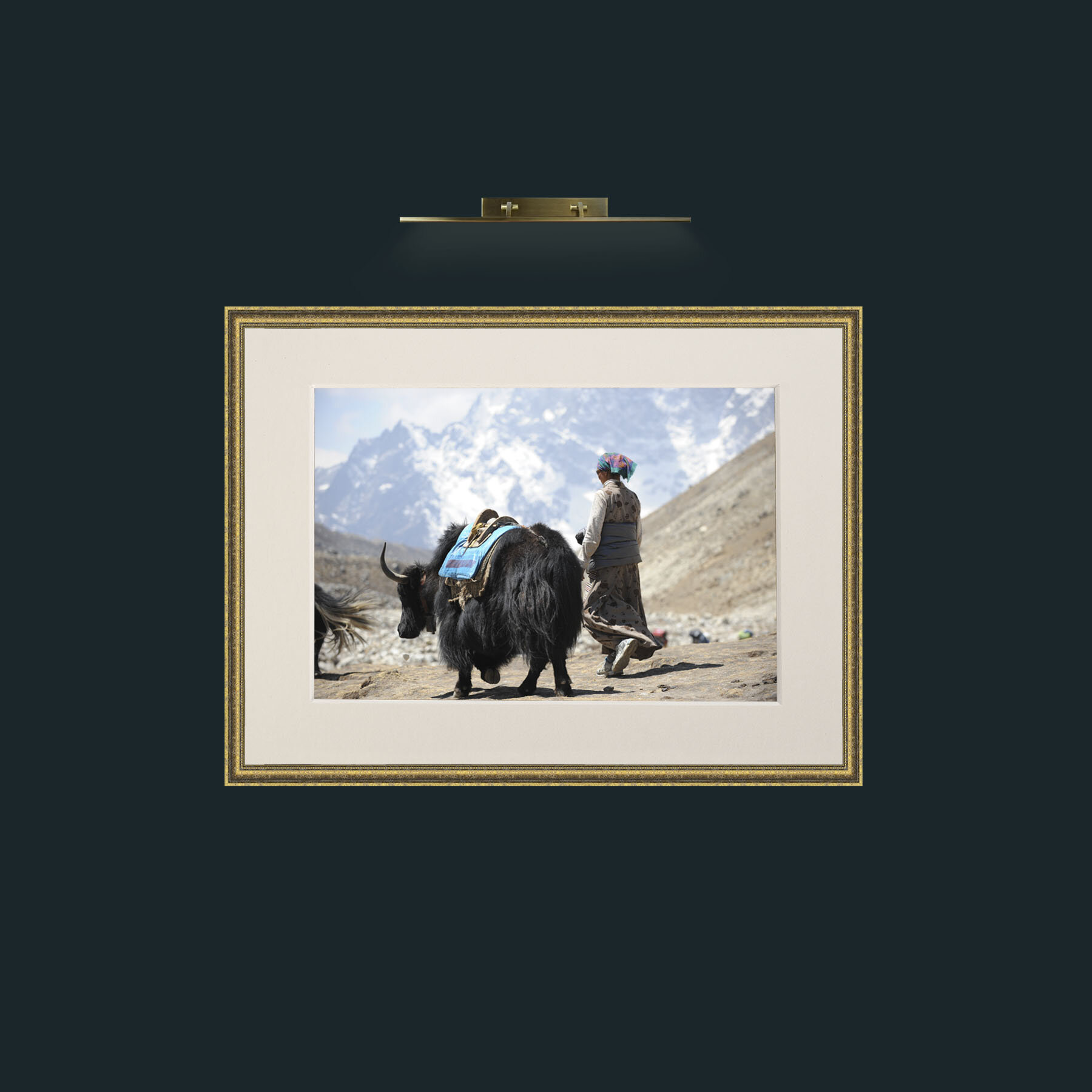Art-Lady and the Yak-Frame-1TexturedGilt-Mount-1Antique.jpg