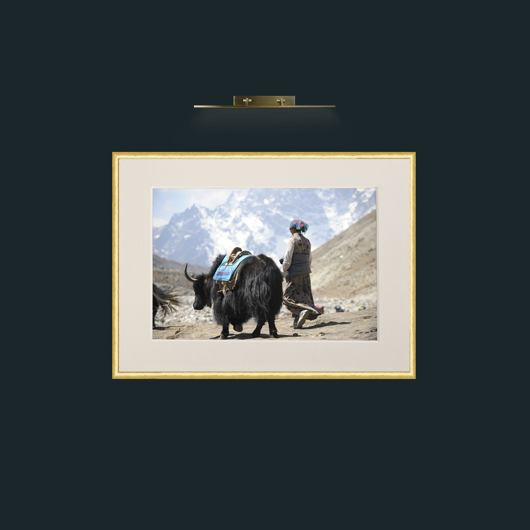 Art-Lady and the Yak-Frame-3RoundedGilt-Mount-1Antique.jpg