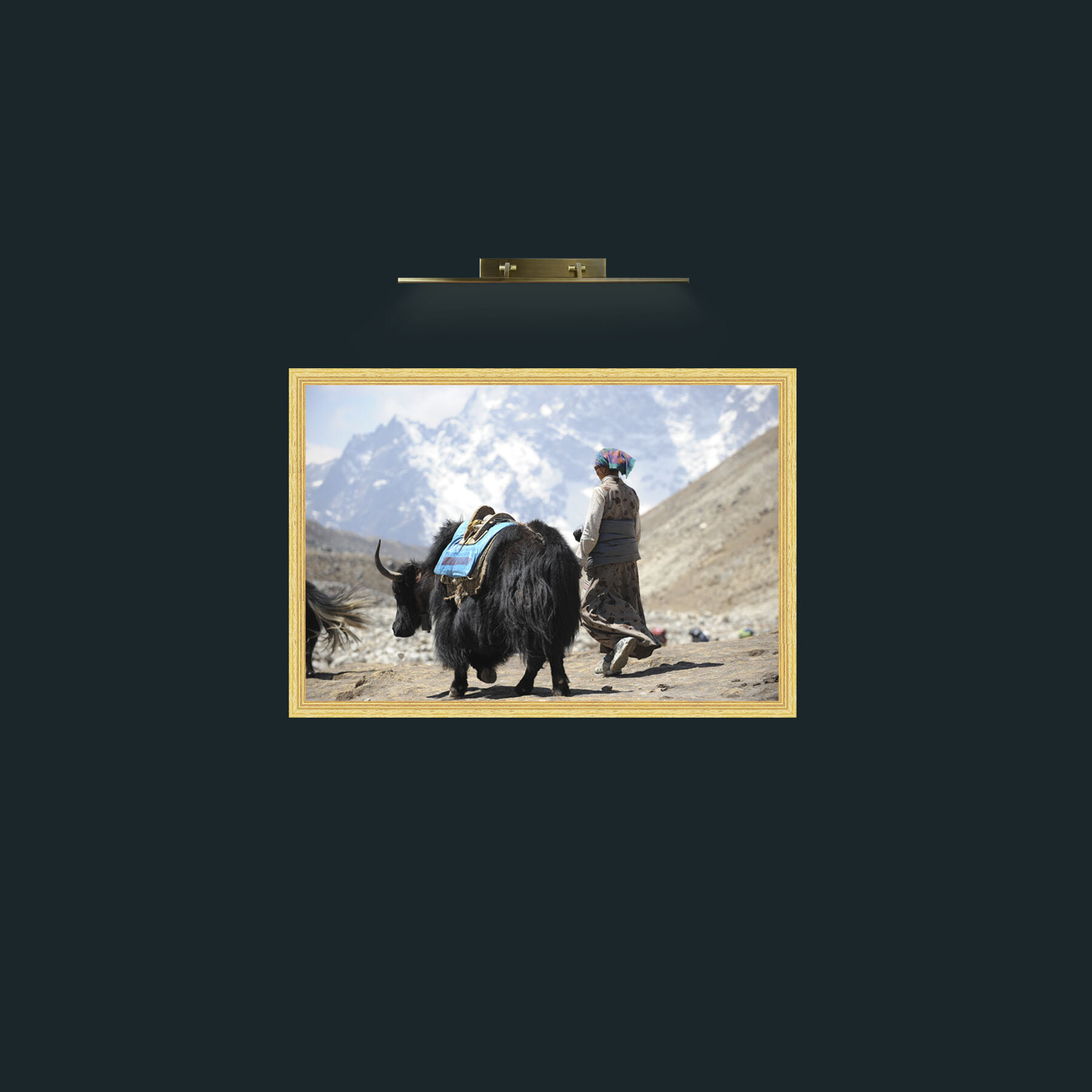 Art-Lady and the Yak-Frame-4BevelledGilt.jpg