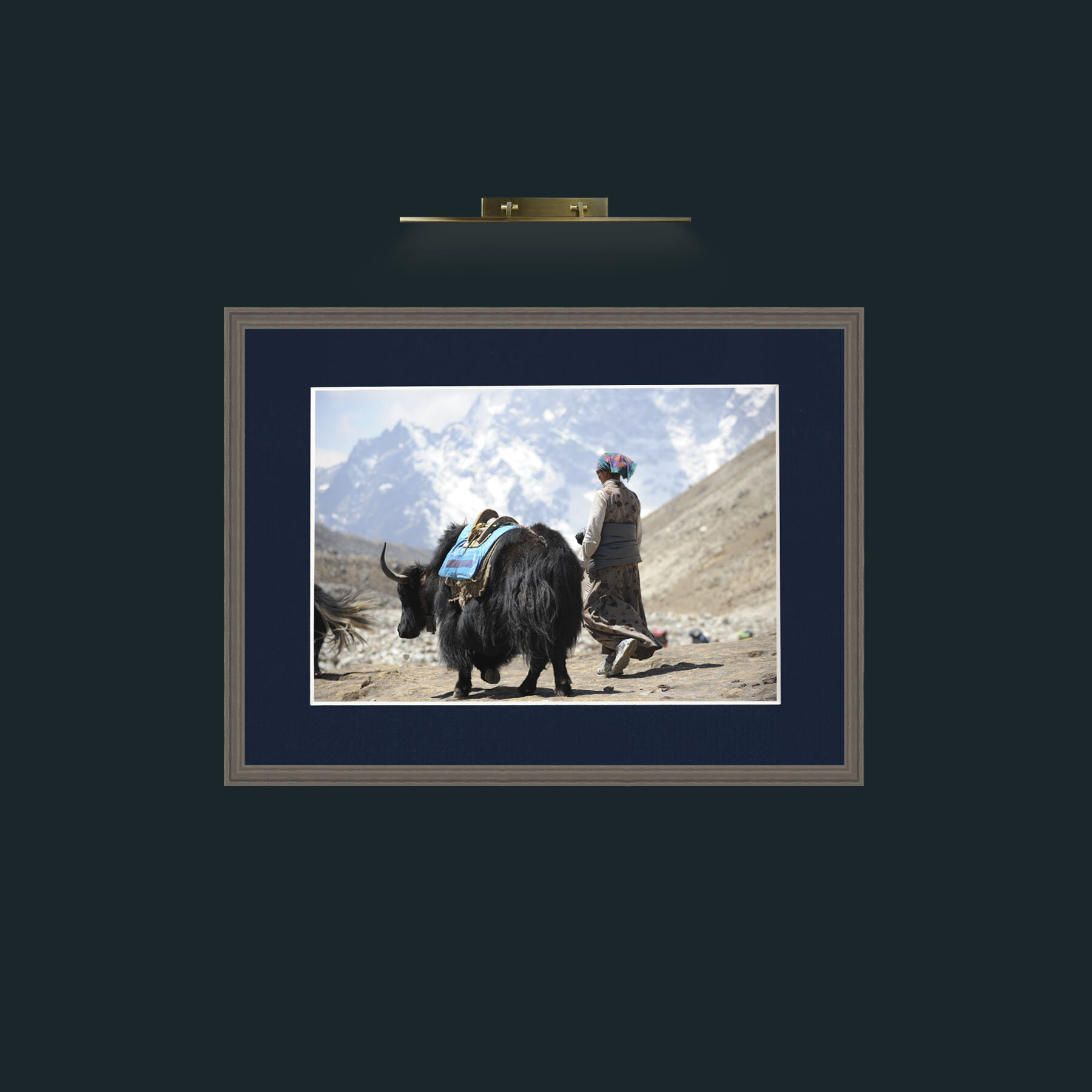 Art-Lady and the Yak-Frame-6Grey-Mount-3Blue.jpg