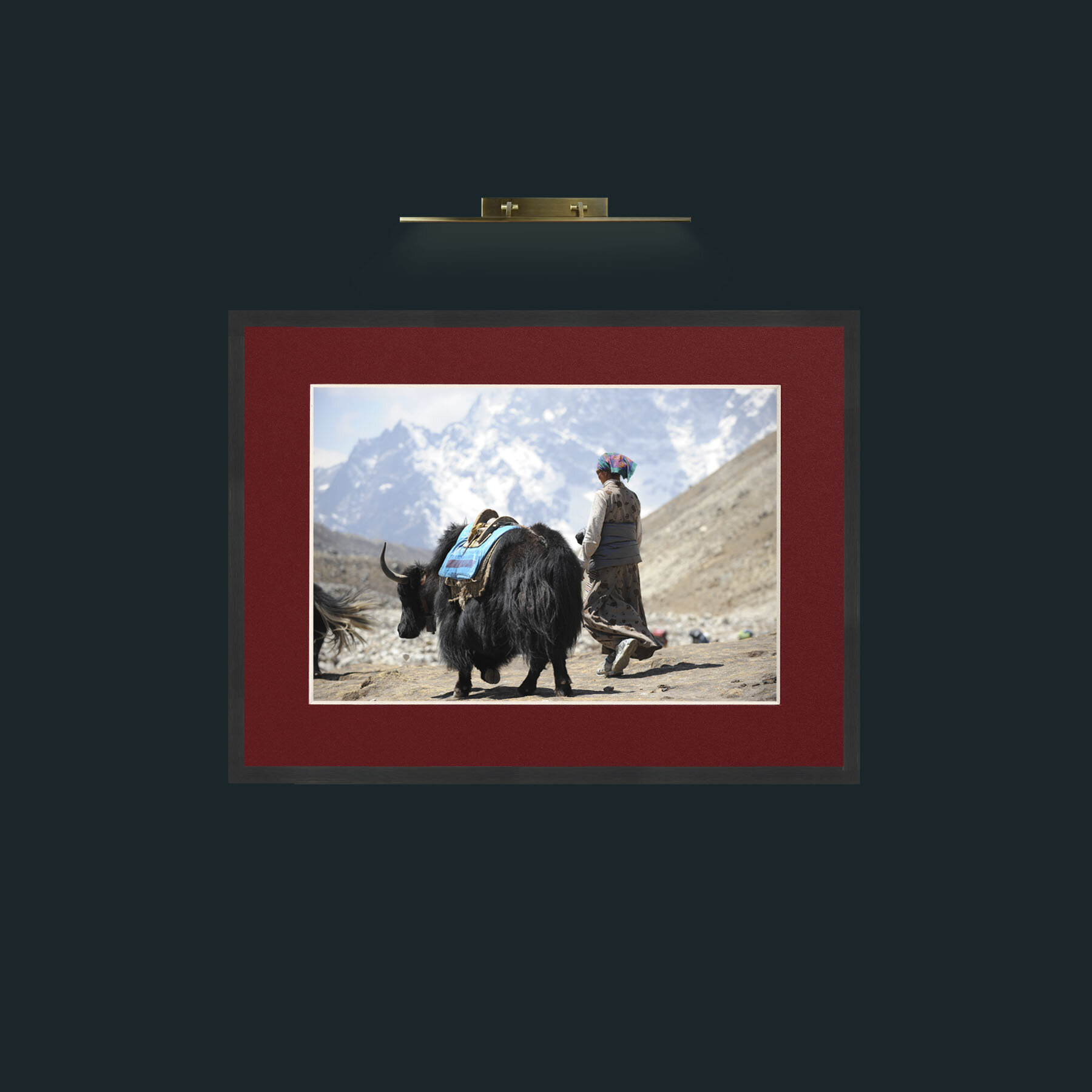 Art-Lady and the Yak-Frame-7Black-Mount-4Red.jpg