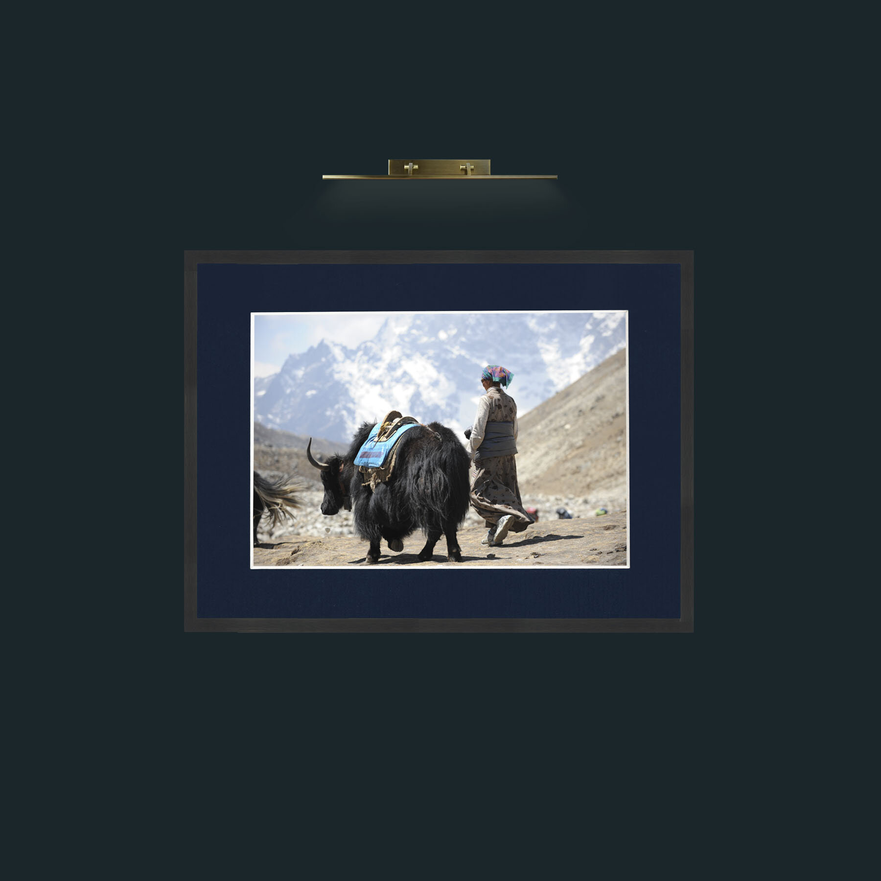 Art-Lady and the Yak-Frame-7Black-Mount-3Blue.jpg