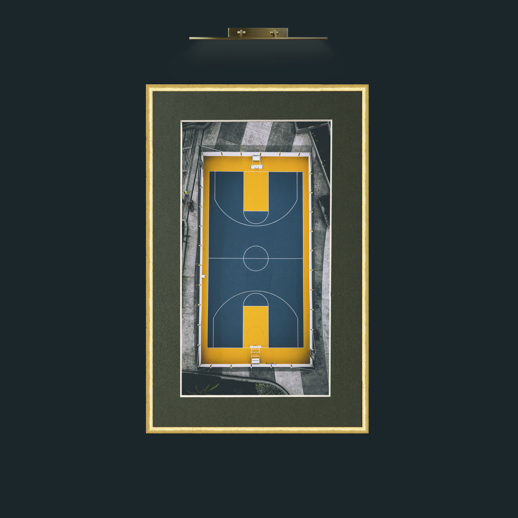 Art-Landing Pad.jpg-Frame-3RoundedGilt-Mount-2Green.jpg