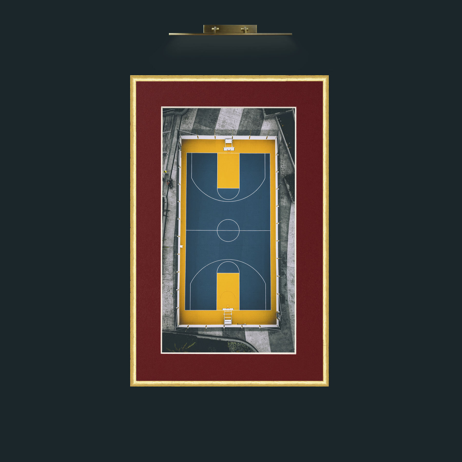 Art-Landing Pad.jpg-Frame-3RoundedGilt-Mount-4Red.jpg