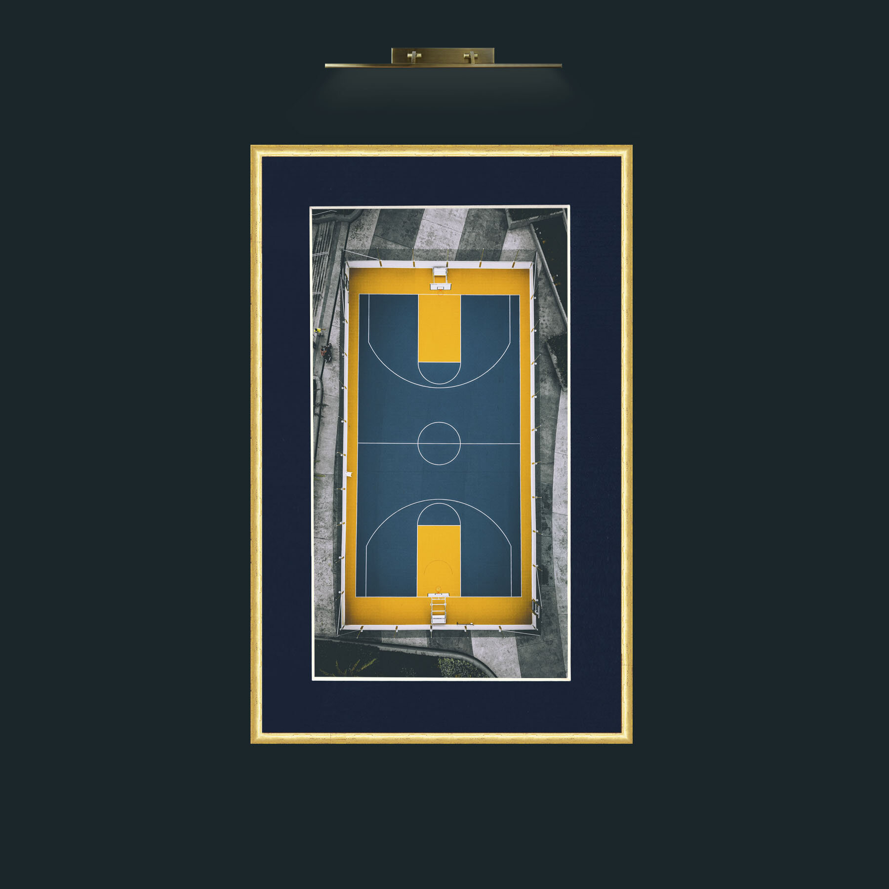 Art-Landing Pad.jpg-Frame-3RoundedGilt-Mount-3Blue.jpg