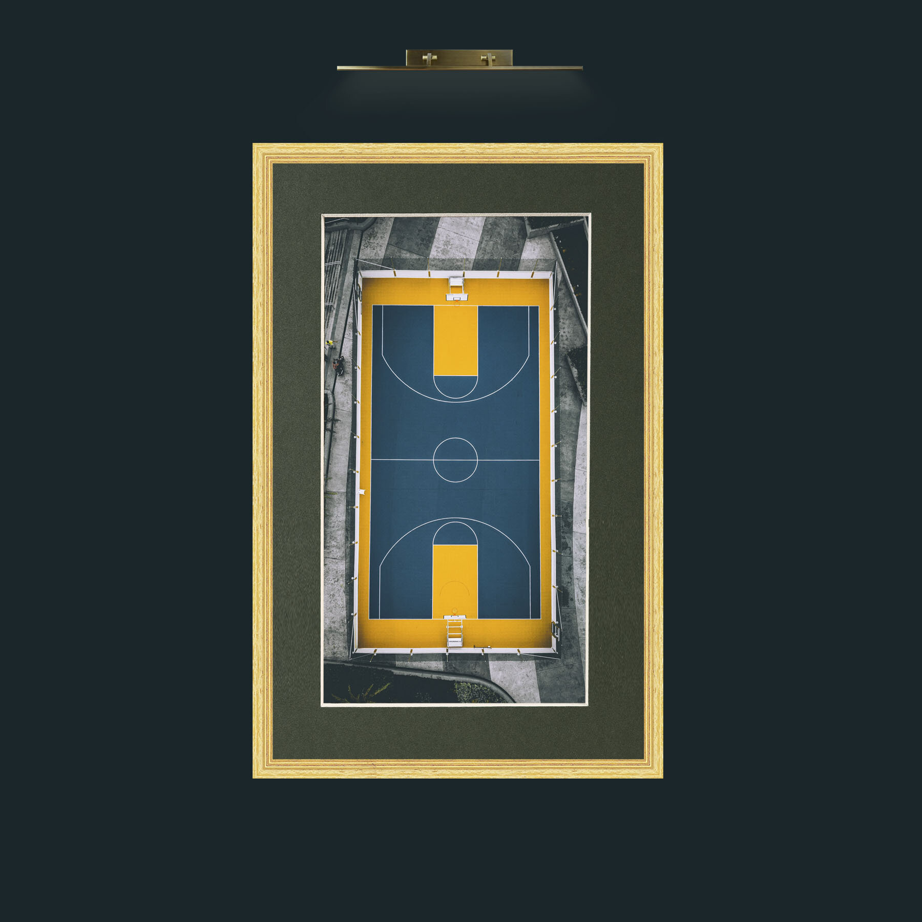 Art-Landing Pad.jpg-Frame-4BevelledGilt-Mount-2Green.jpg