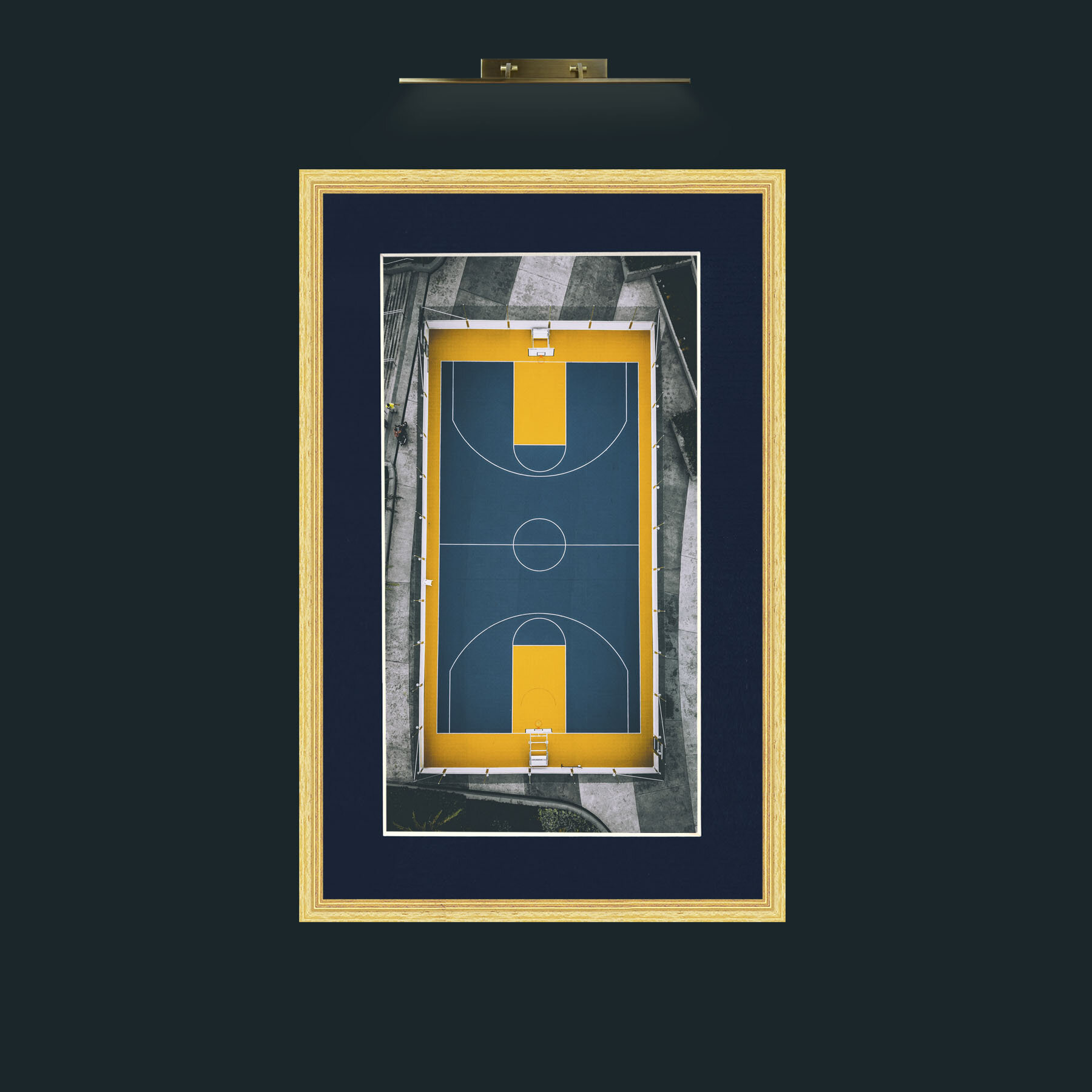 Art-Landing Pad.jpg-Frame-4BevelledGilt-Mount-3Blue.jpg