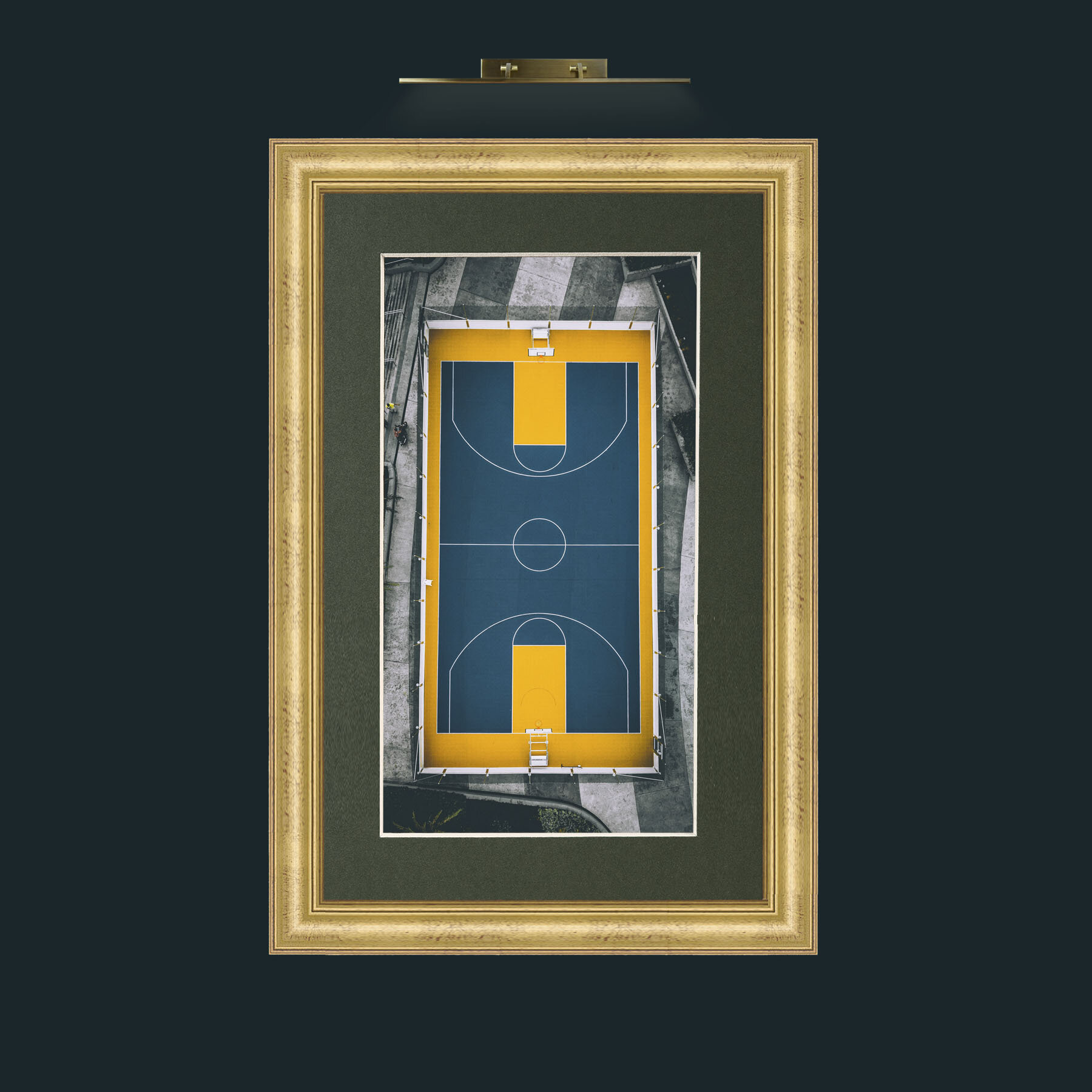 Art-Landing Pad.jpg-Frame-9WideGilt-Mount-2Green.jpg