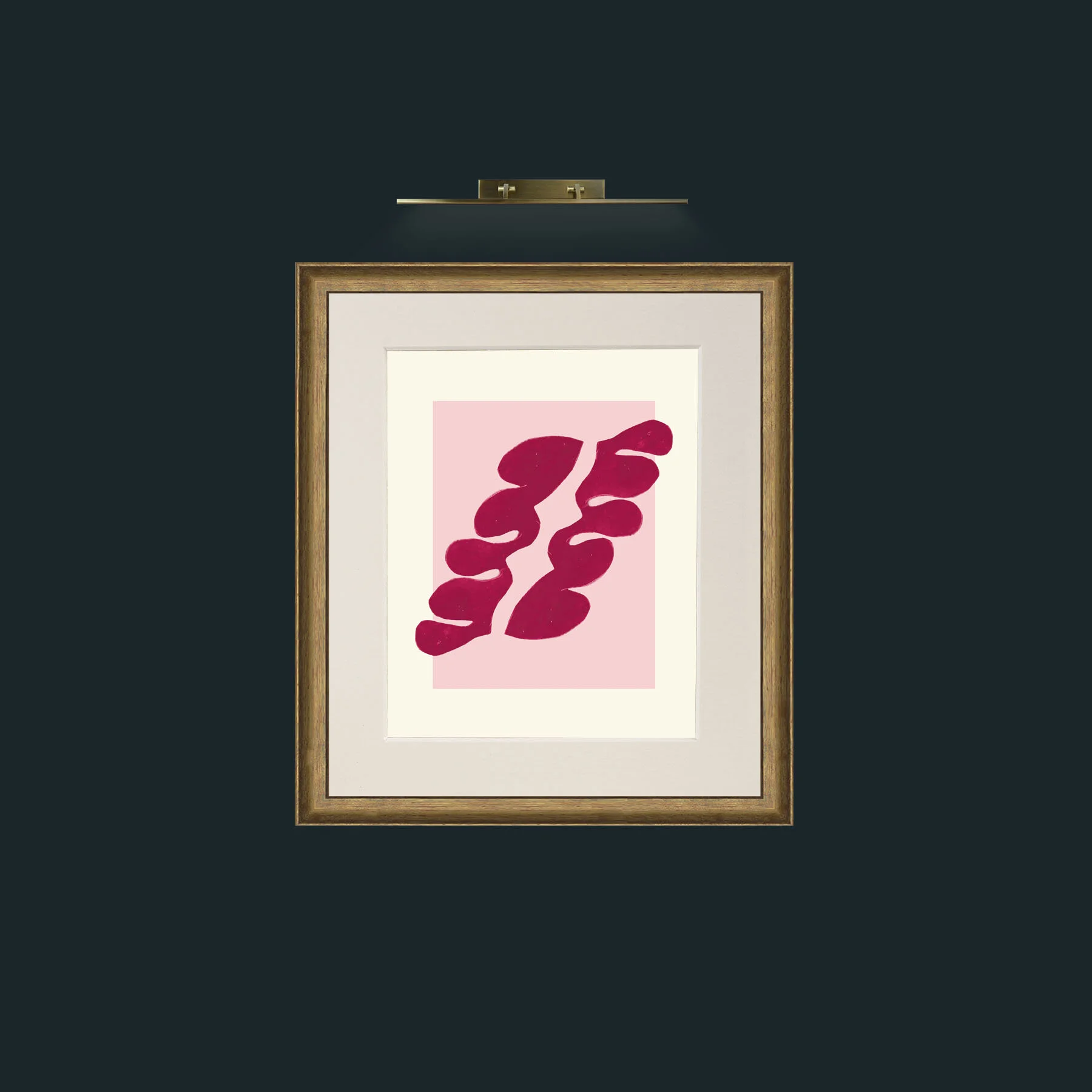 Art-Matisse Inspored Red on Pink-Frame-8RedGreenGilt-Mount-1Antique.jpg