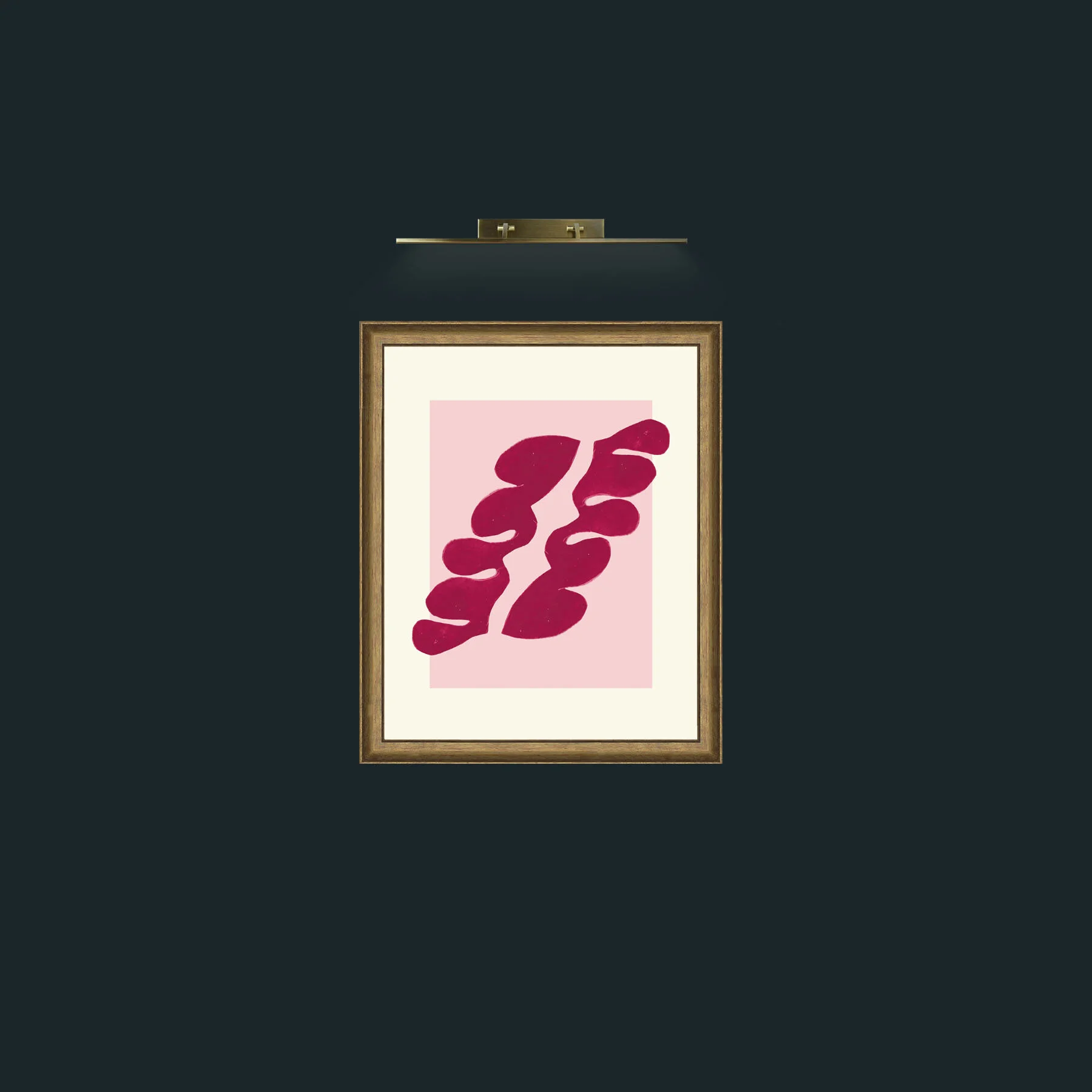Art-Matisse Inspored Red on Pink-Frame-9RedGreenGilt.jpg