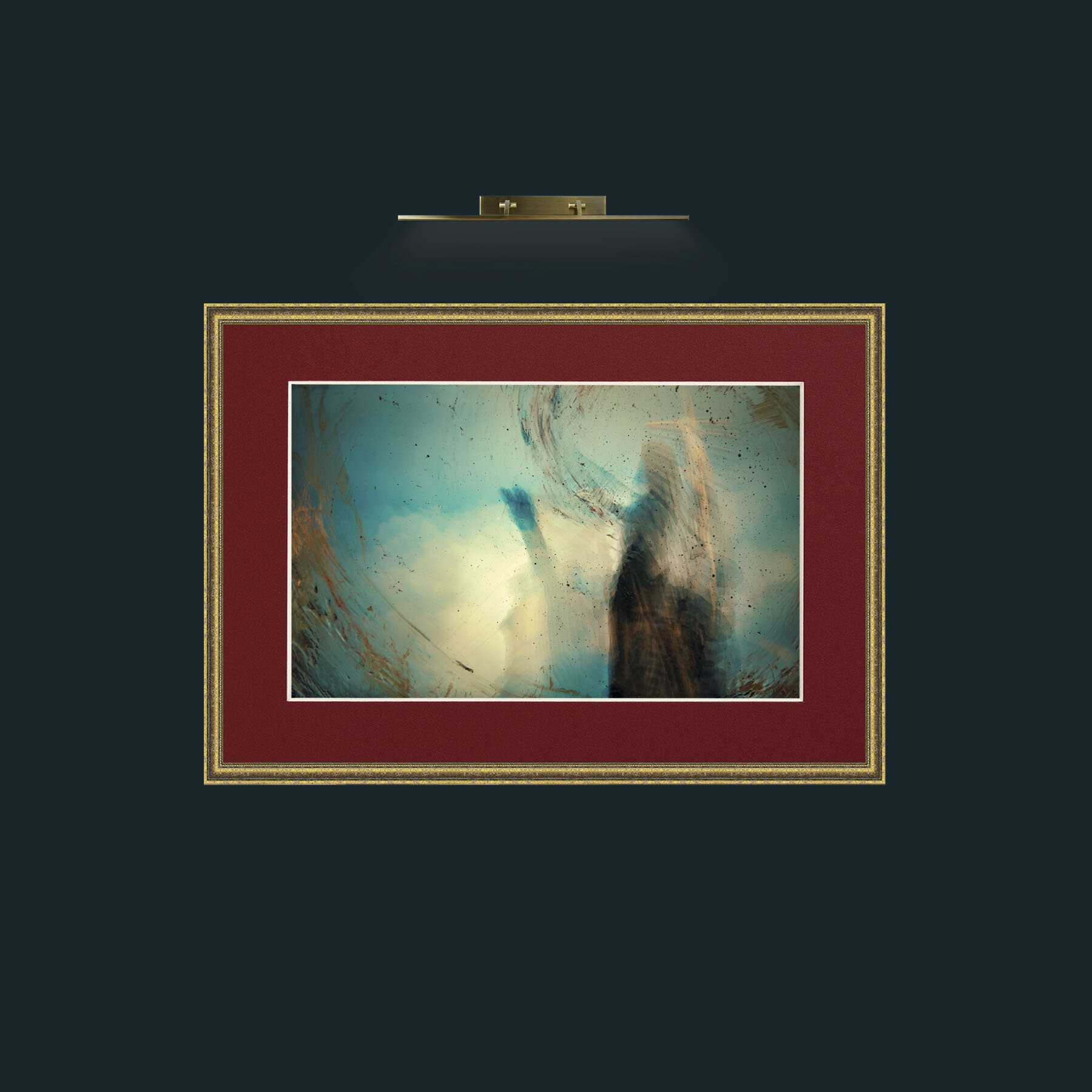 Art-Northern Angel.jpg-Frame-1GiltTextured-Mount-4Red.jpg