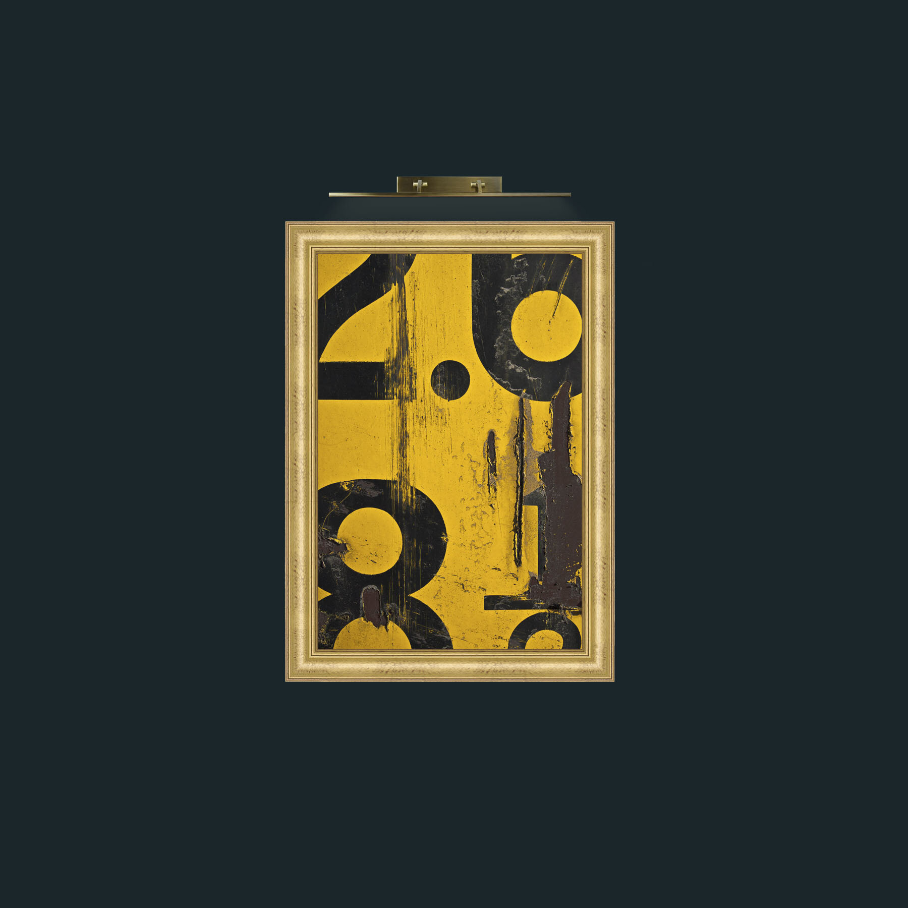 Art-Numbers in Yellow-Frame-9WideGilt.jpg