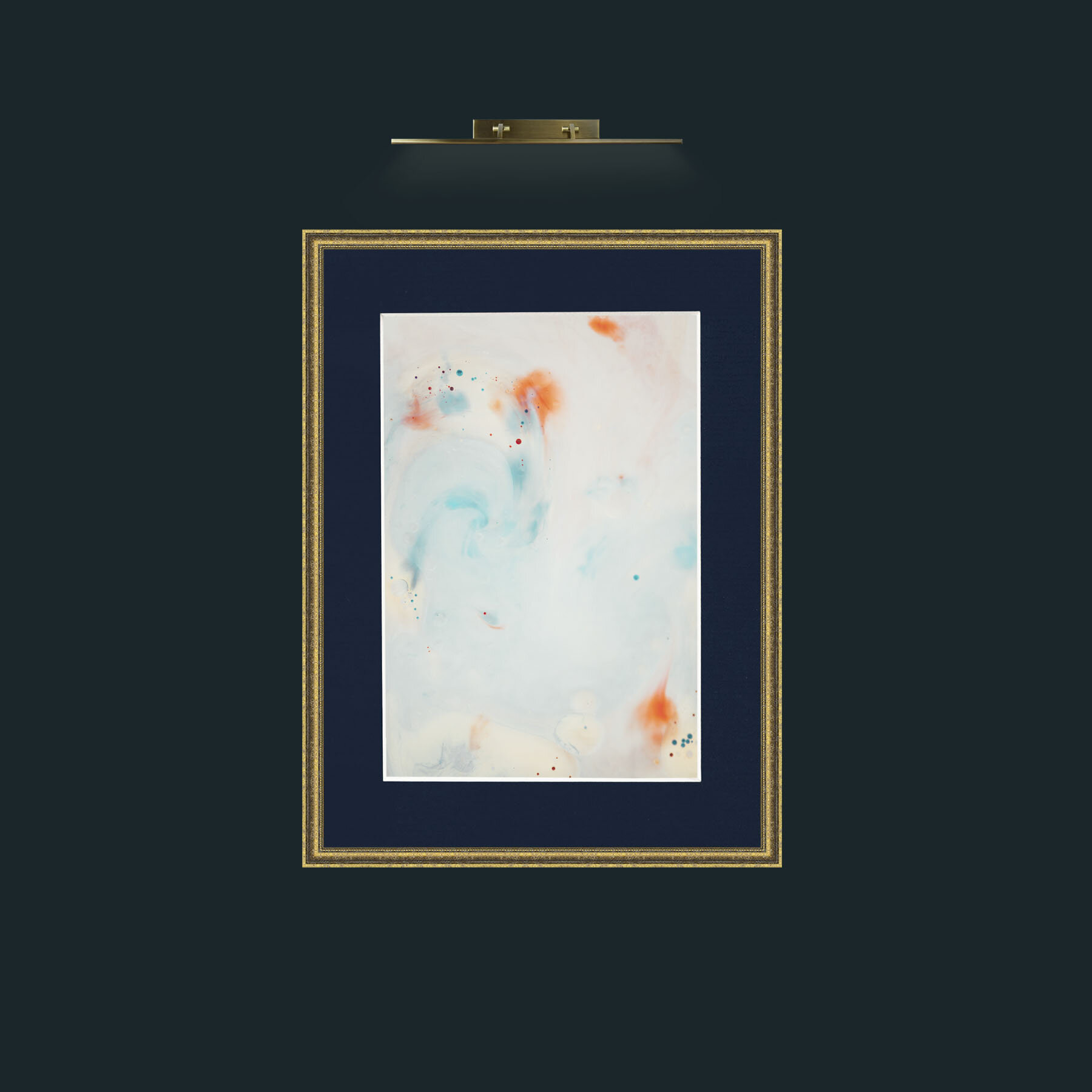 Art-Orange drops.jpg-Frame-1TexturedGilt-Mount-3Blue.jpg