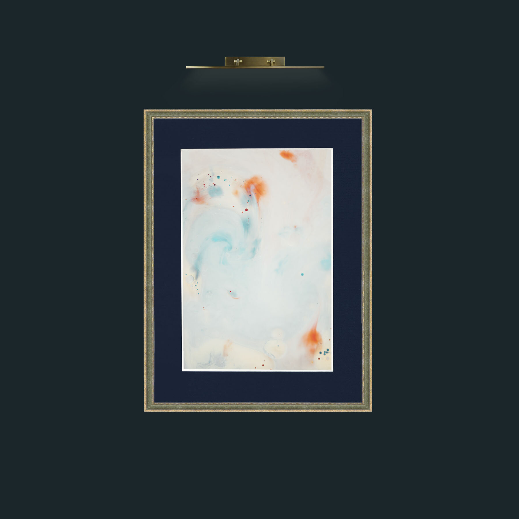 Art-Orange drops.jpg-Frame-2GreenGiltTextured-Mount-3Blue.jpg