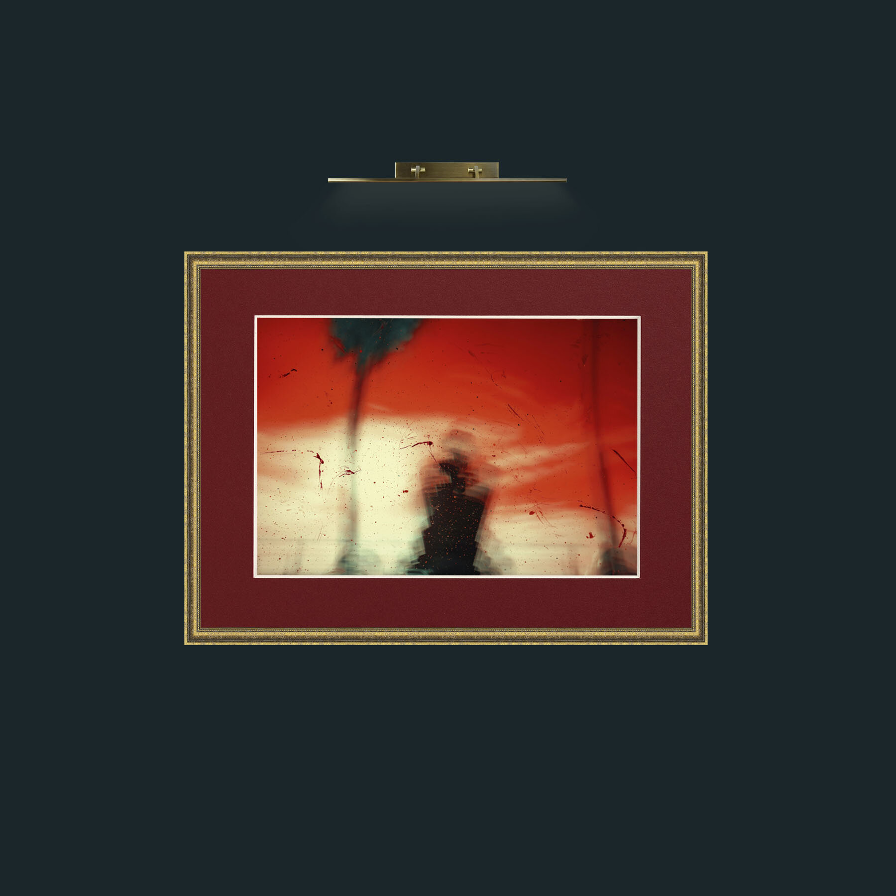 Art-Queen Chess-Frame-1TexturedGilt-Mount-4Red.jpg