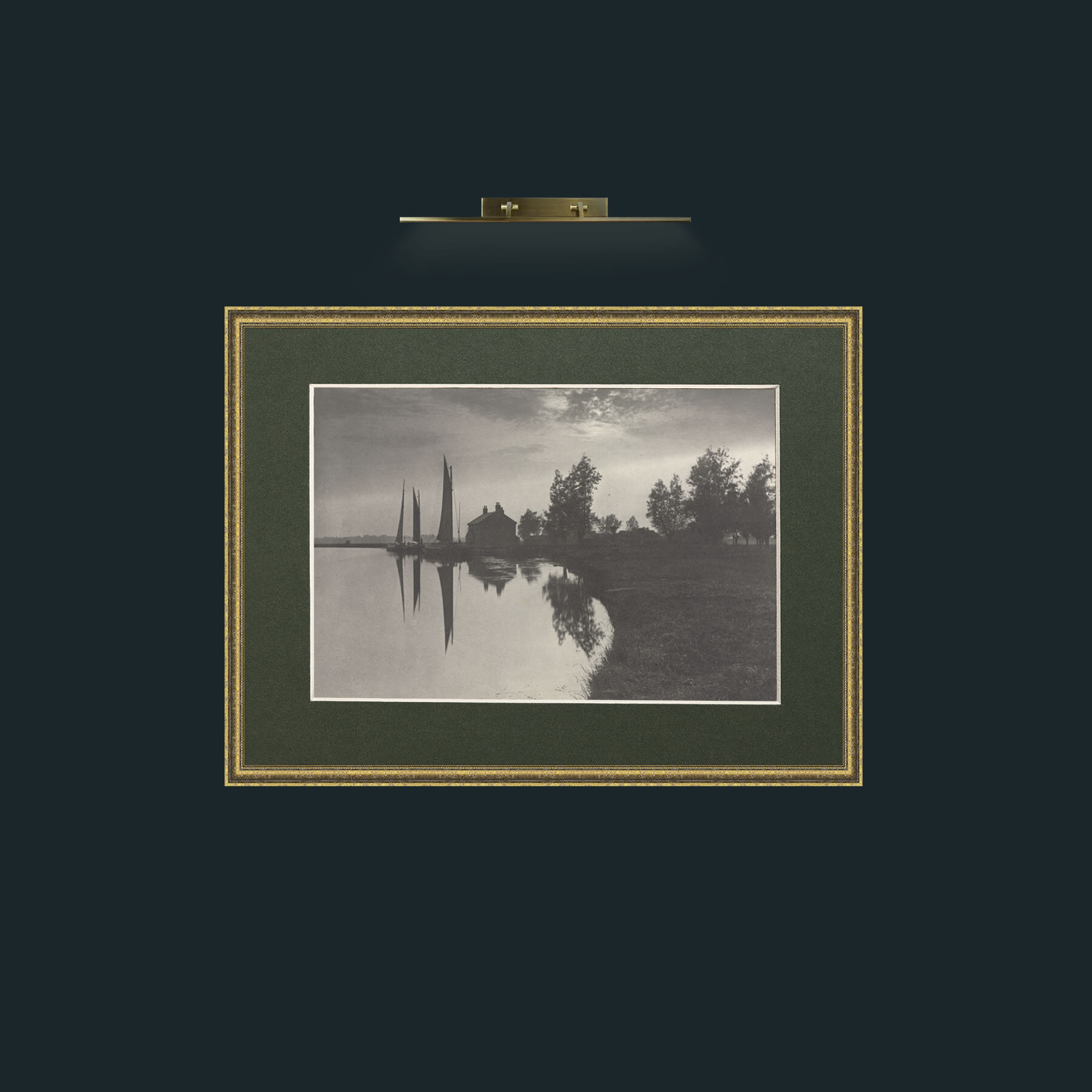 Art-Sailing Boats-Frame-1TexturedGilt-Mount-2Green.jpg