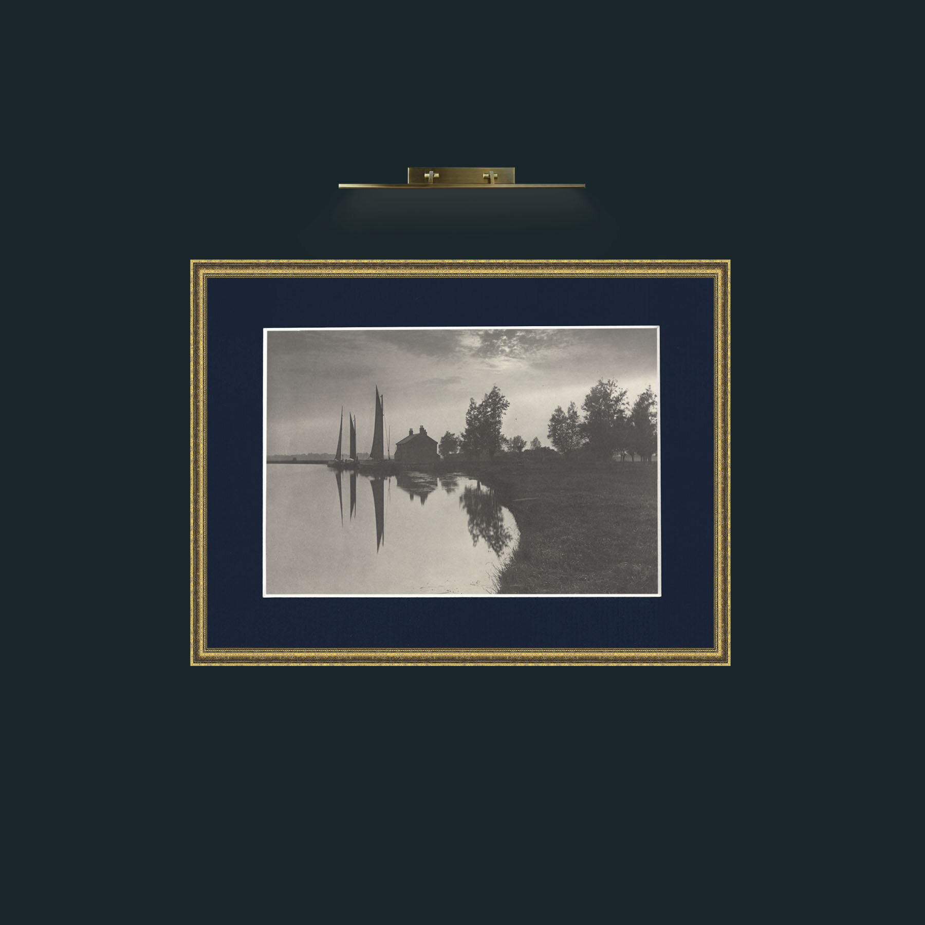 Art-Sailing Boats-Frame-1TexturedGilt-Mount-3Blue.jpg