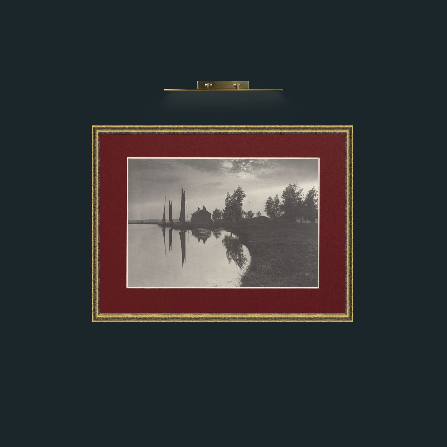 Art-Sailing Boats-Frame-1TexturedGilt-Mount-4Red.jpg
