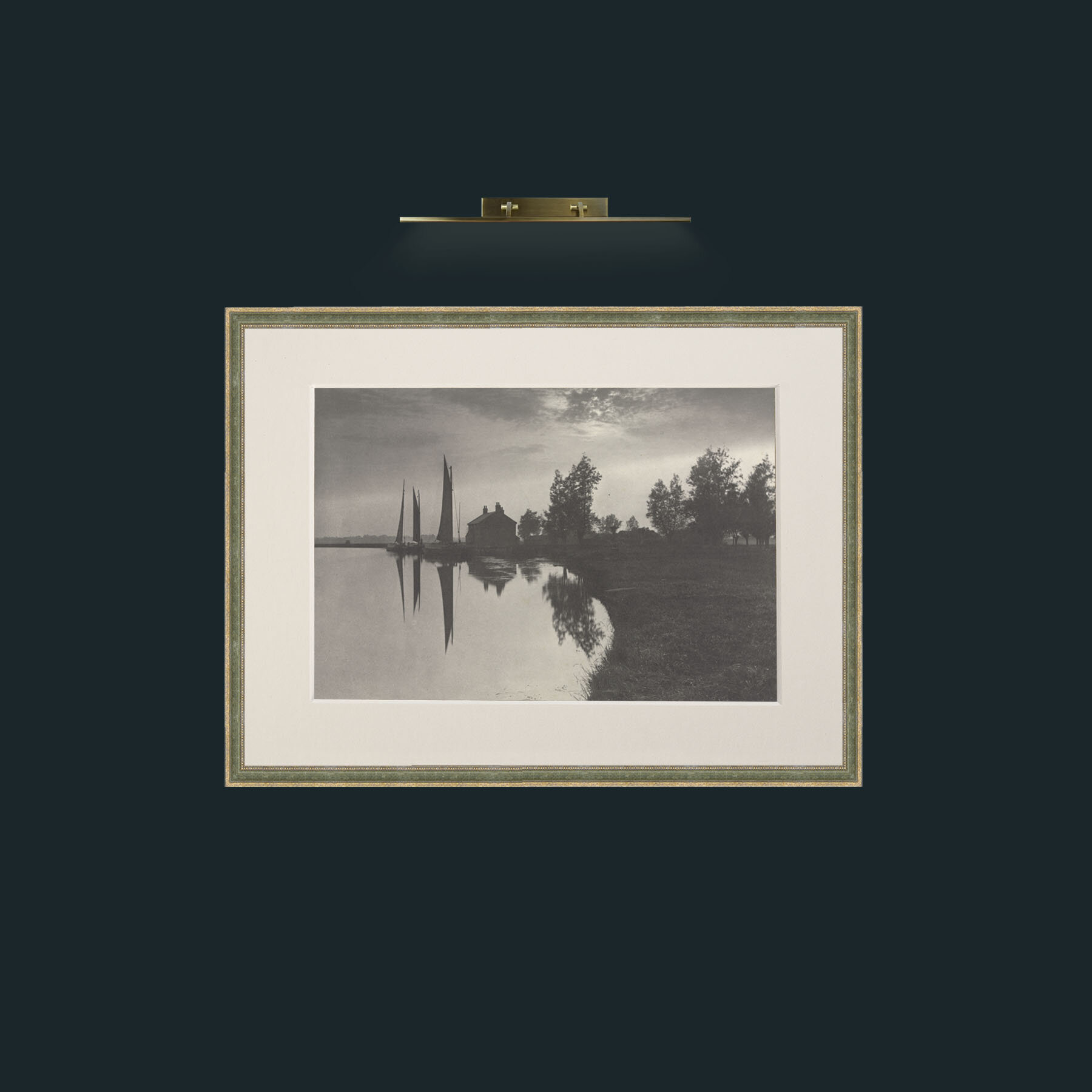Art-Sailing Boats-Frame-2GreenGiltTextured-Mount-1Antique.jpg