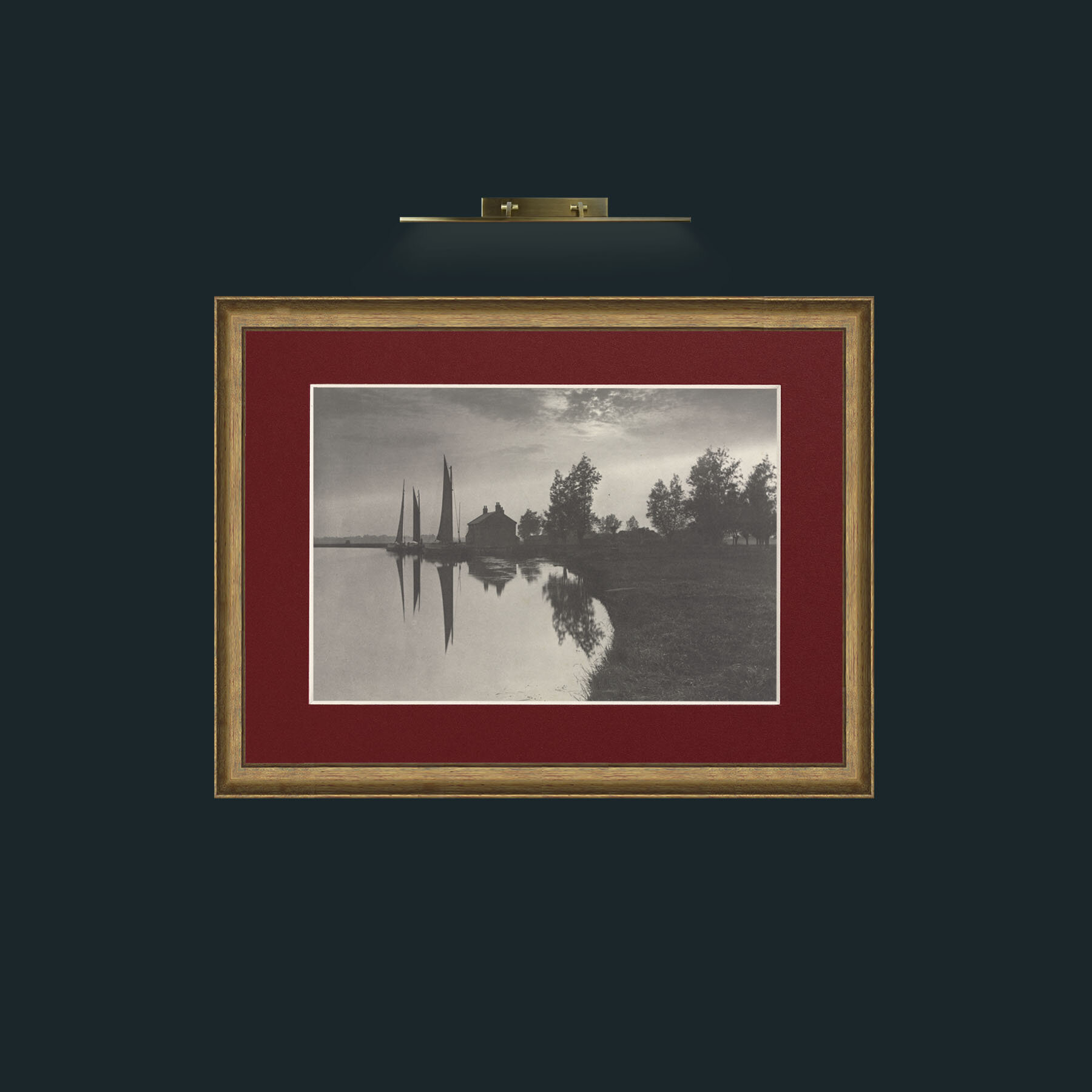 Art-Sailing Boats-Frame-8AntiqueRedGoldGilt-Mount-4Red.jpg
