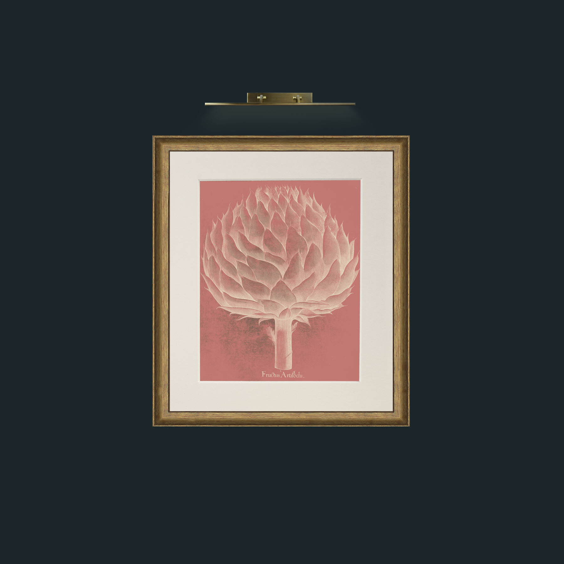 Art-Pink Artichoke-Frame-8RedGreenGilt-Mount-1Antique.jpg