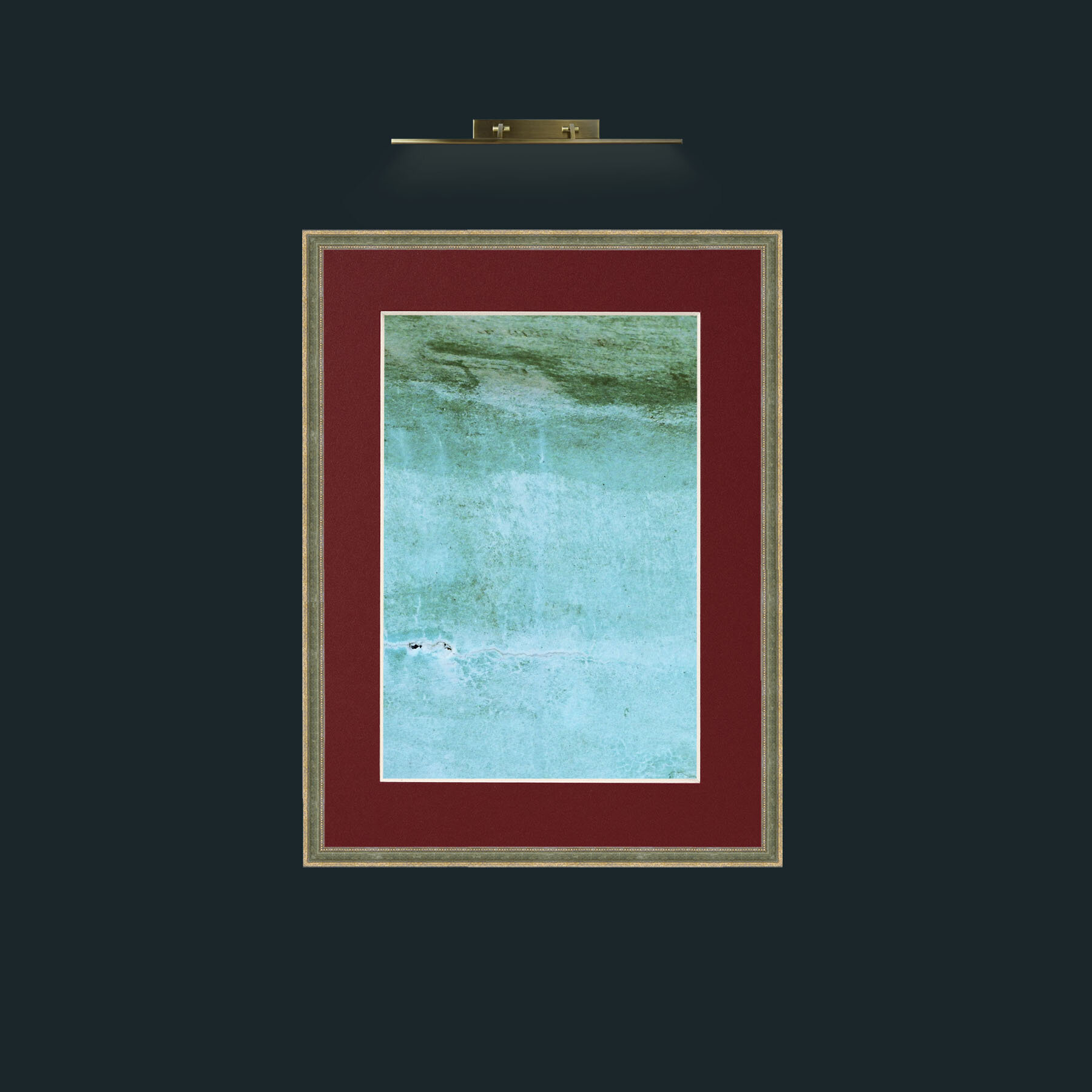 Art-Swimmers.jpg-Frame-2GreenGiltTextured-Mount-4Red.jpg