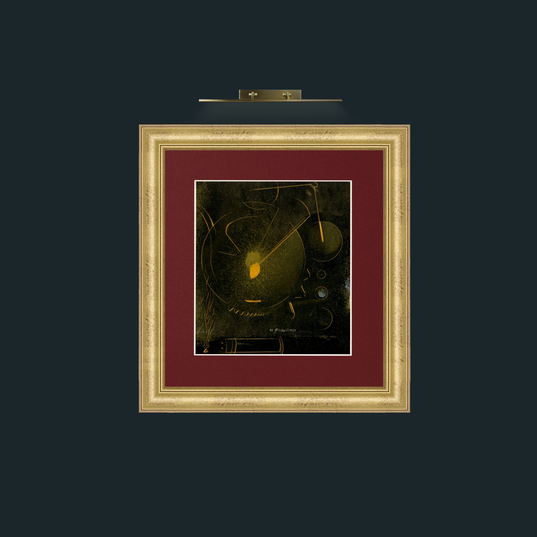 Art-IDle Governor-Frame-9WideGilt-Mount-4RedFrame-9WideGilt-Mount-4Red-Art-IDle Governor.jpg