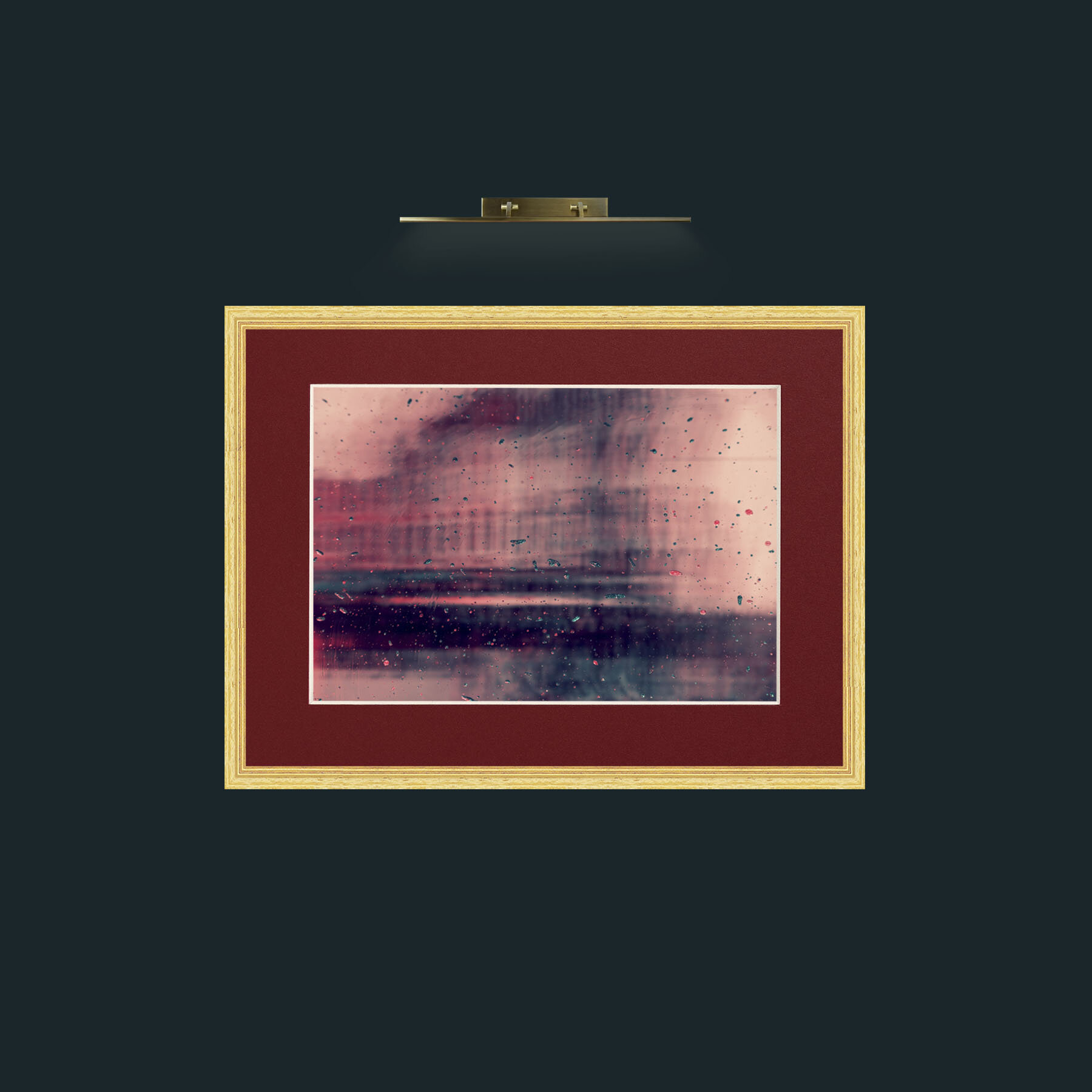 Art-Views in Pink and Black-Frame-4BevelledGilt-Mount-4Red.jpg