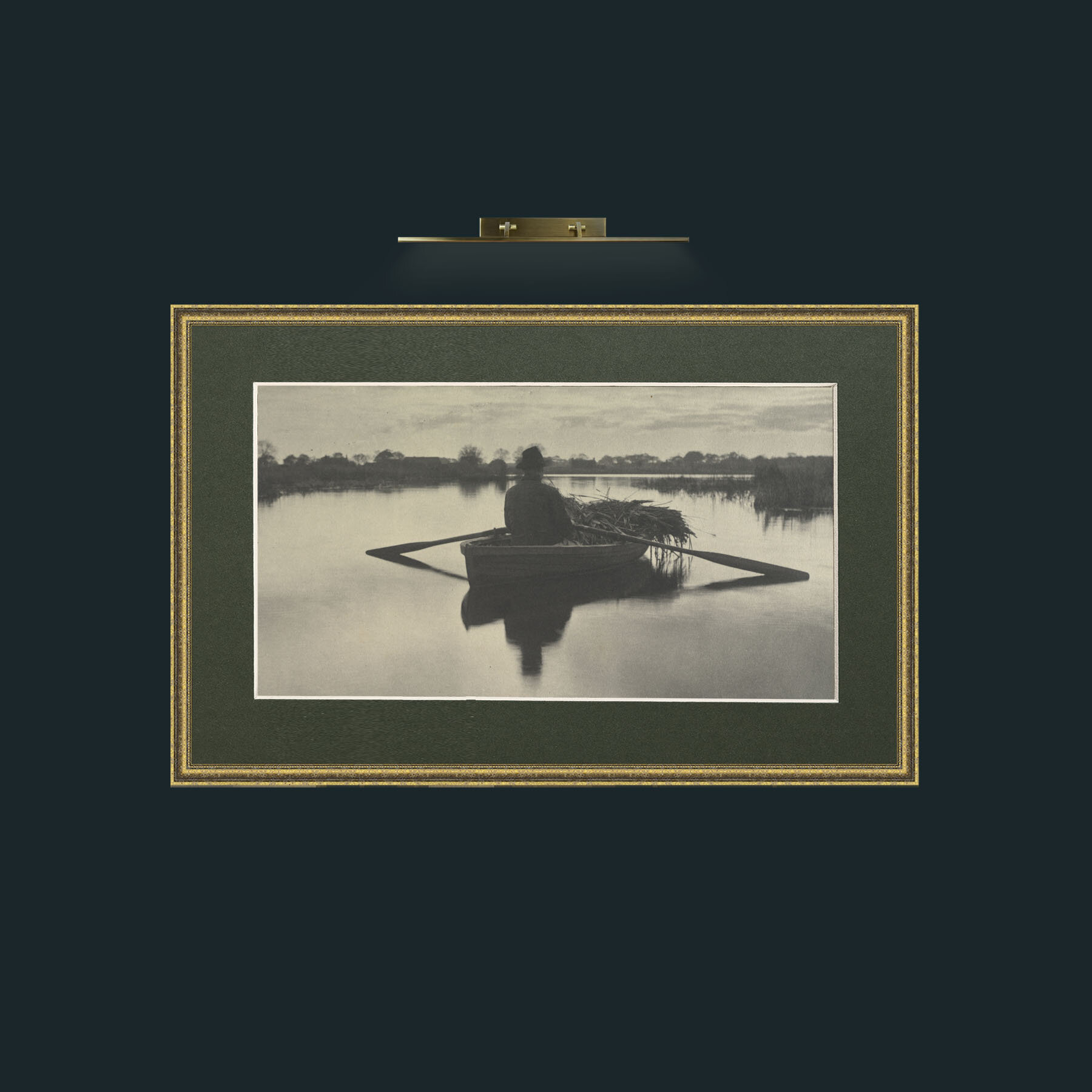 Art-Water Transport.jpg-Frame-1GiltTextured-Mount-2Green.jpg