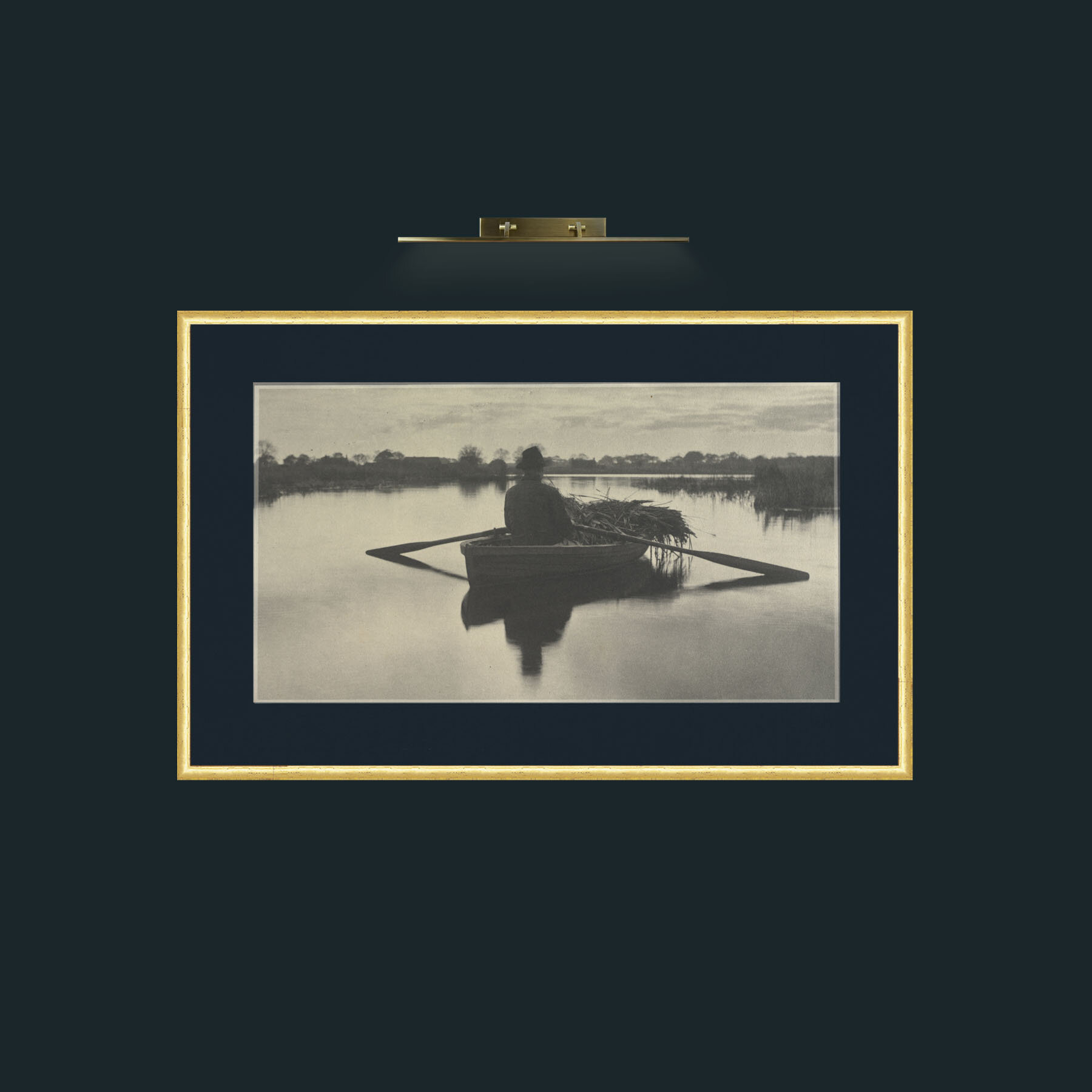 Art-Water Transport.jpg-Frame-3RoundedGilt-Mount-3Blue.jpg