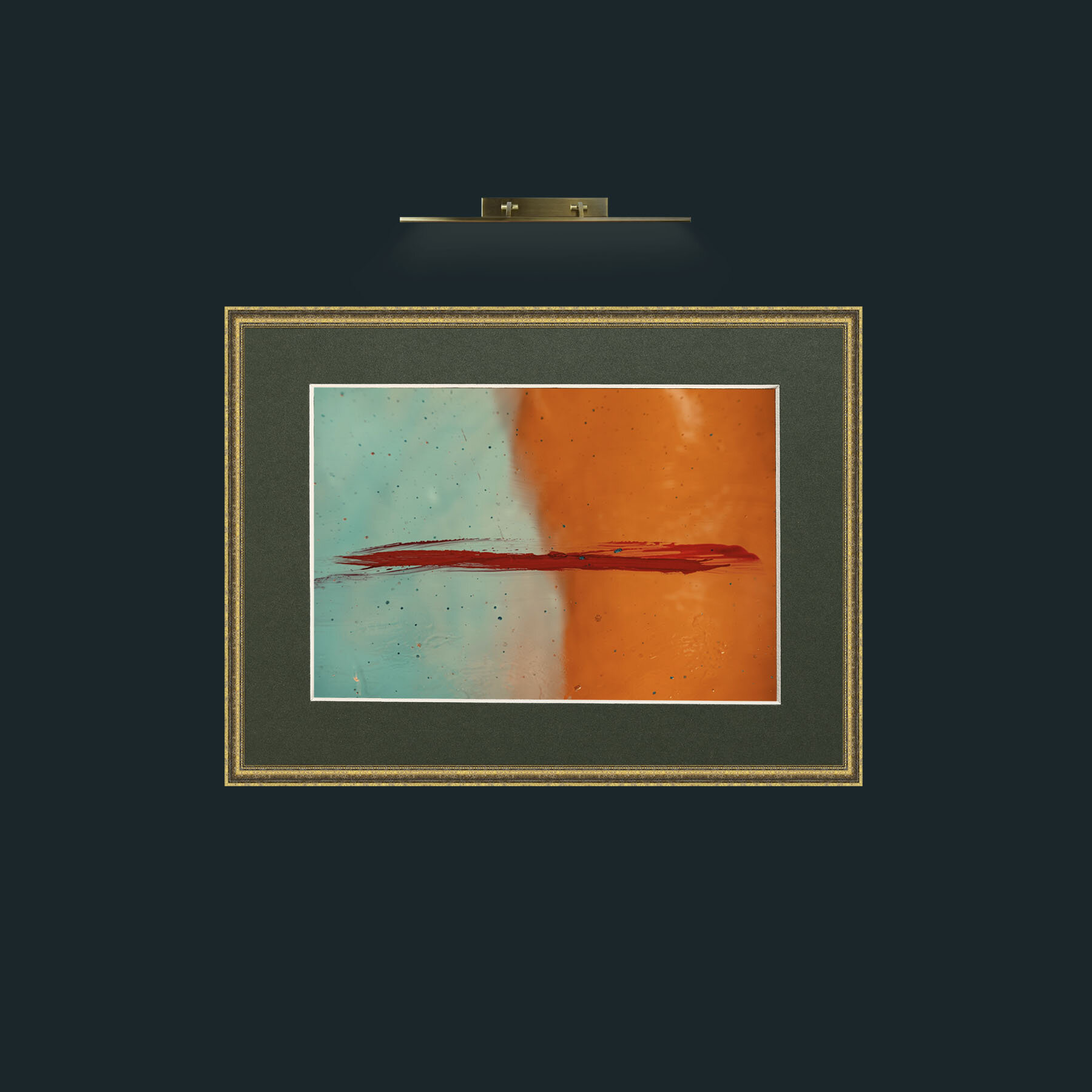 Art-Werdan-Frame-1TexturedGilt-Mount-2Green.jpg