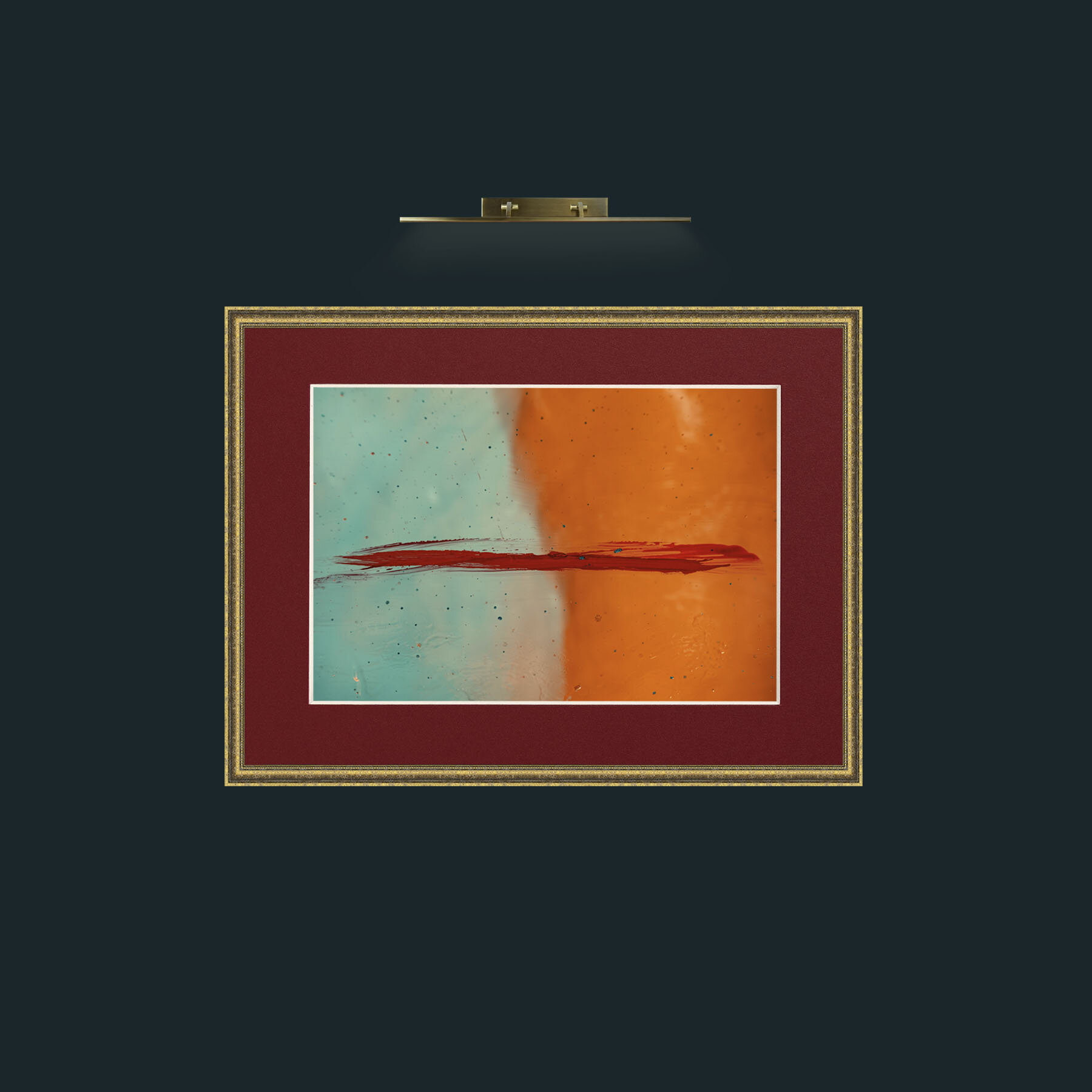 Art-Werdan-Frame-1TexturedGilt-Mount-4Red.jpg