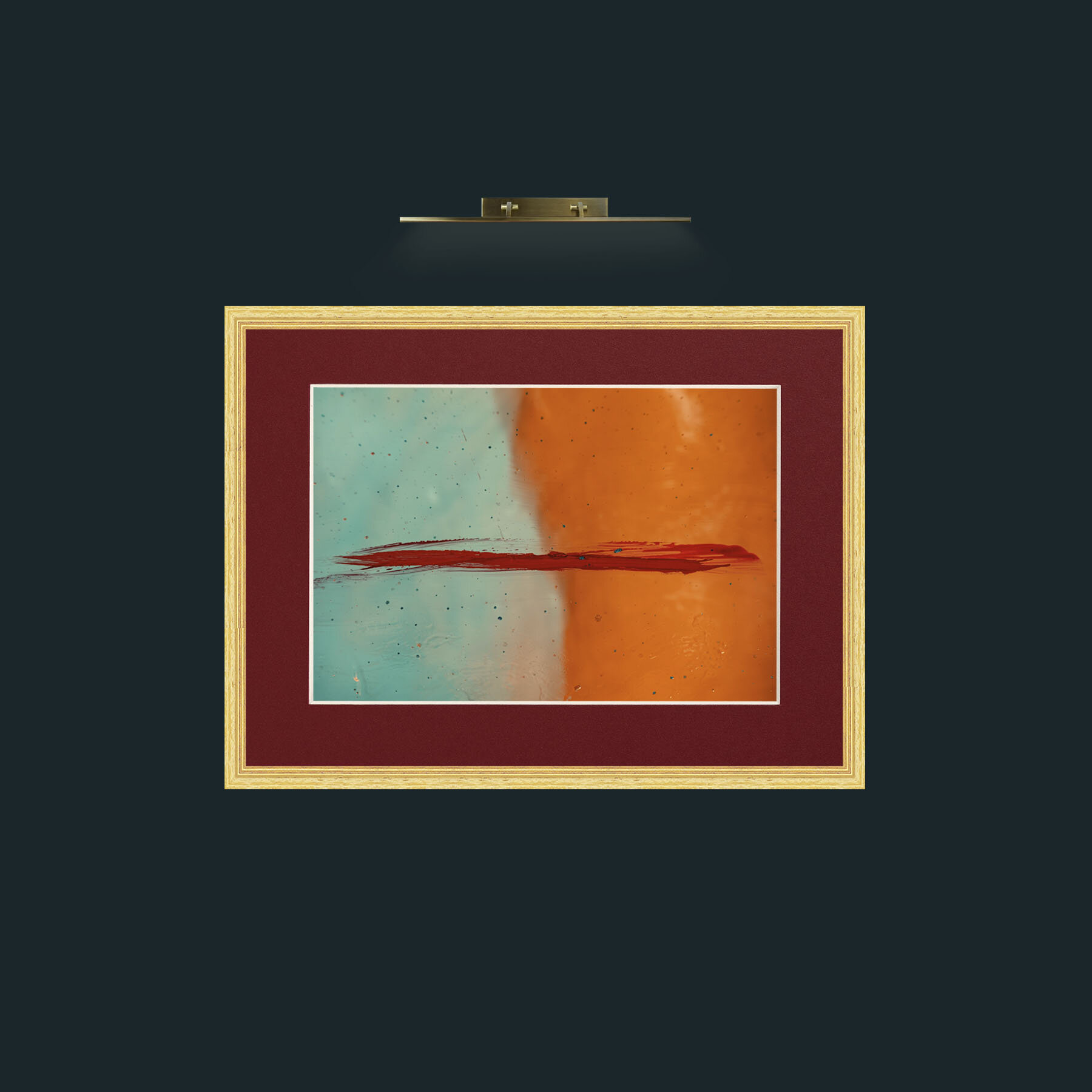 Art-Werdan-Frame-4BevelledGilt-Mount-4Red.jpg