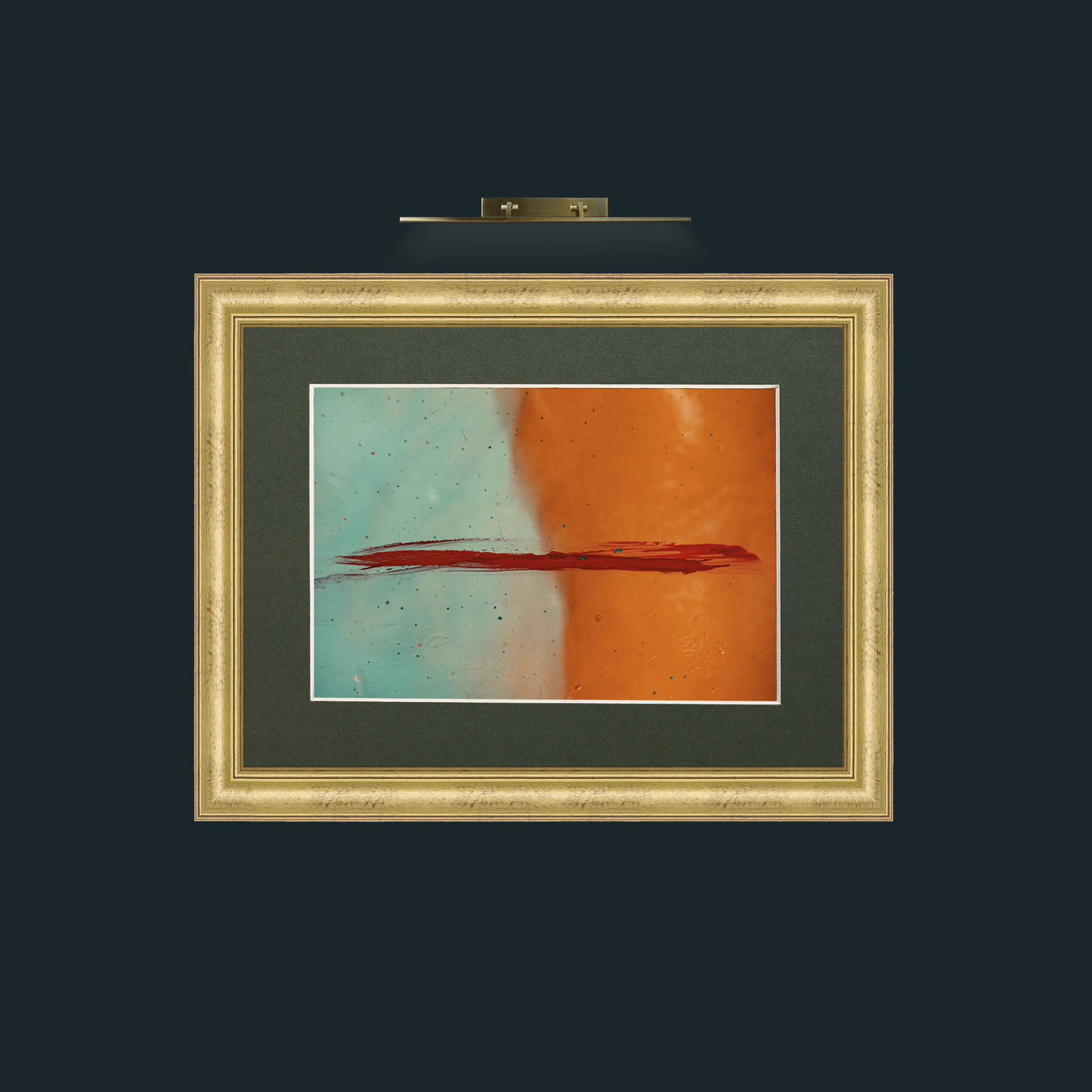 Art-Werdan-Frame-9WideGilt-Mount-2Green.jpg