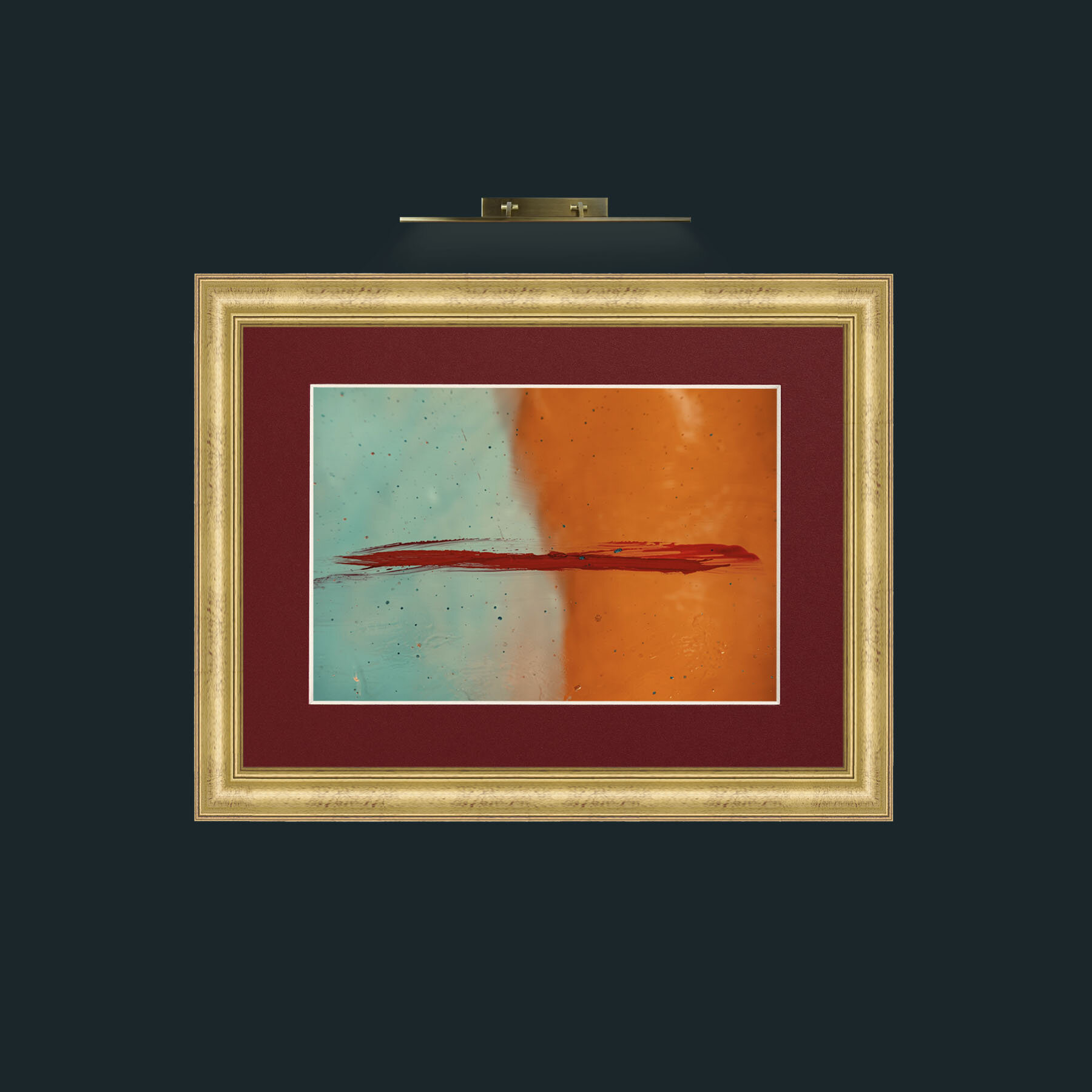 Art-Werdan-Frame-9WideGilt-Mount-4Red.jpg