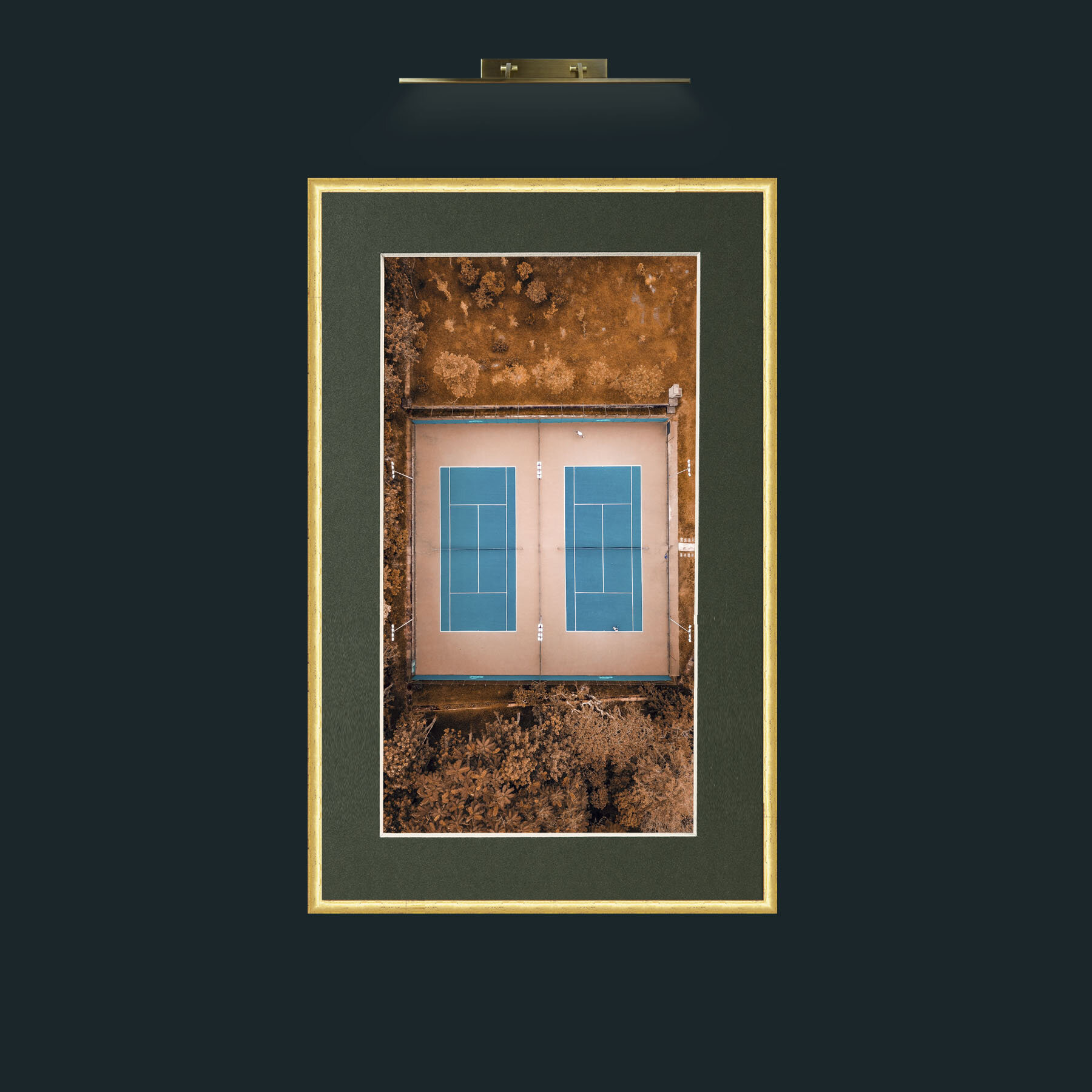 Art-Window to the Court.jpg-Frame-3RoundedGilt-Mount-2Green.jpg