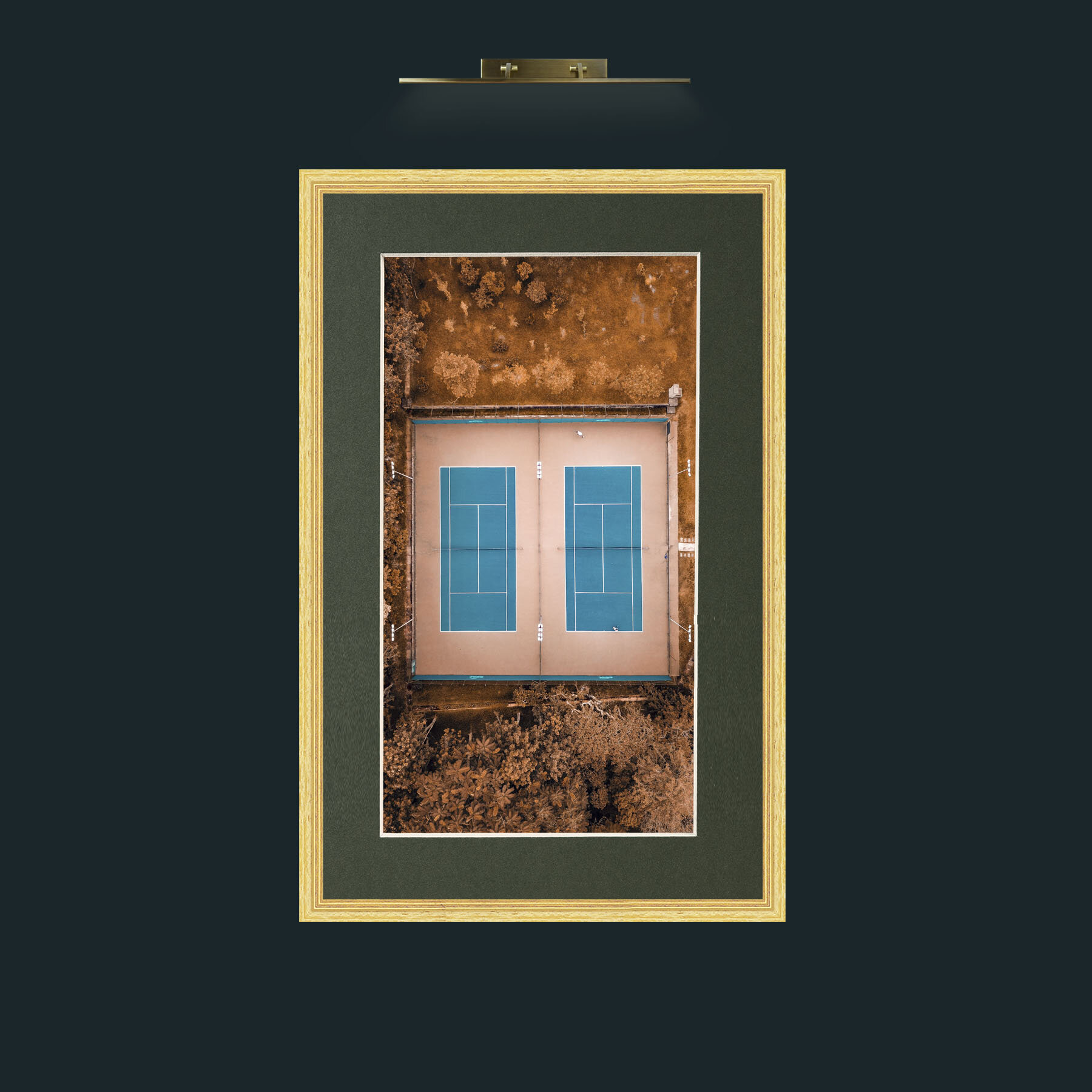Art-Window to the Court.jpg-Frame-4BevelledGilt-Mount-2Green.jpg