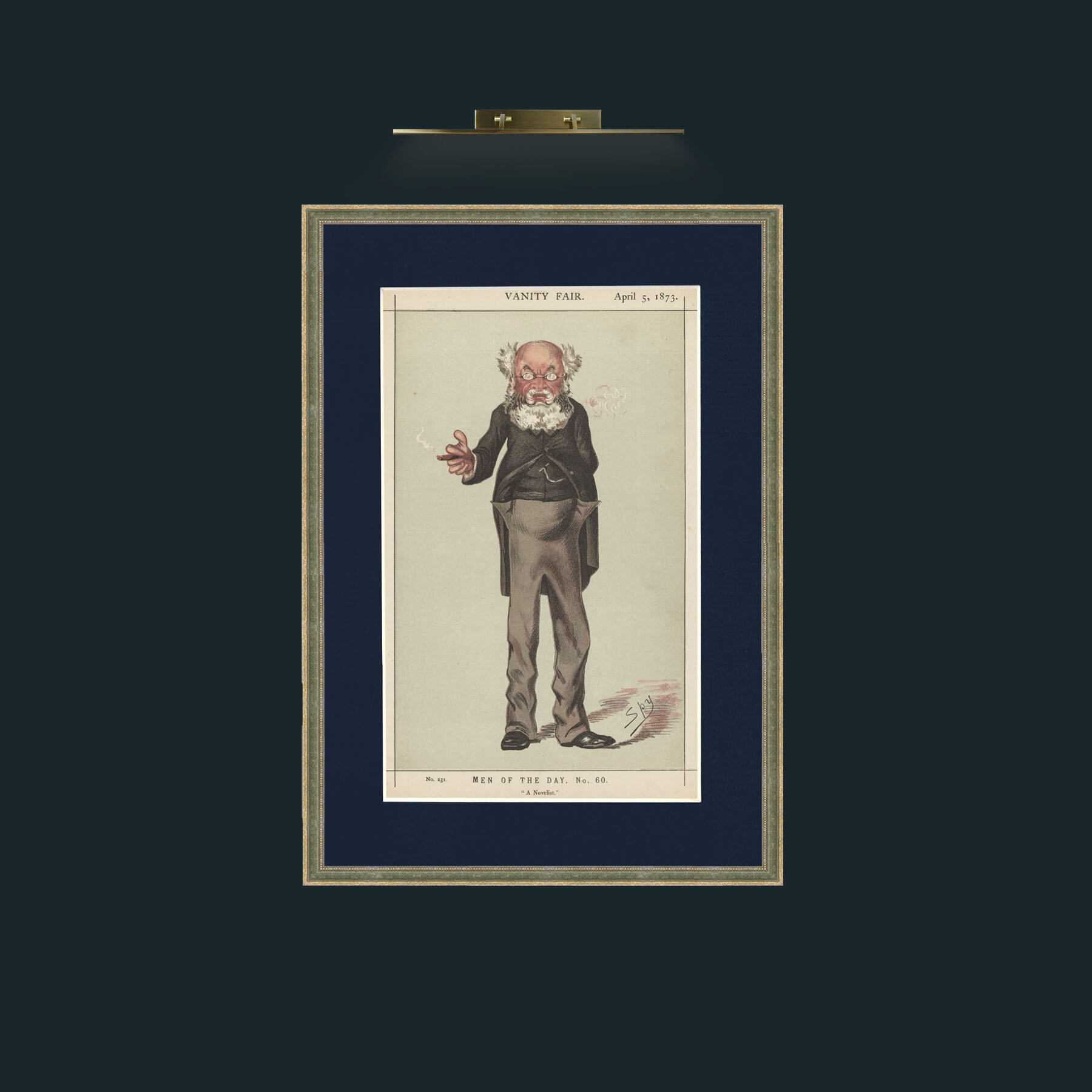 Art-A Novalist.jpg-Frame-2GreenGiltTextured-Mount-3Blue.jpg