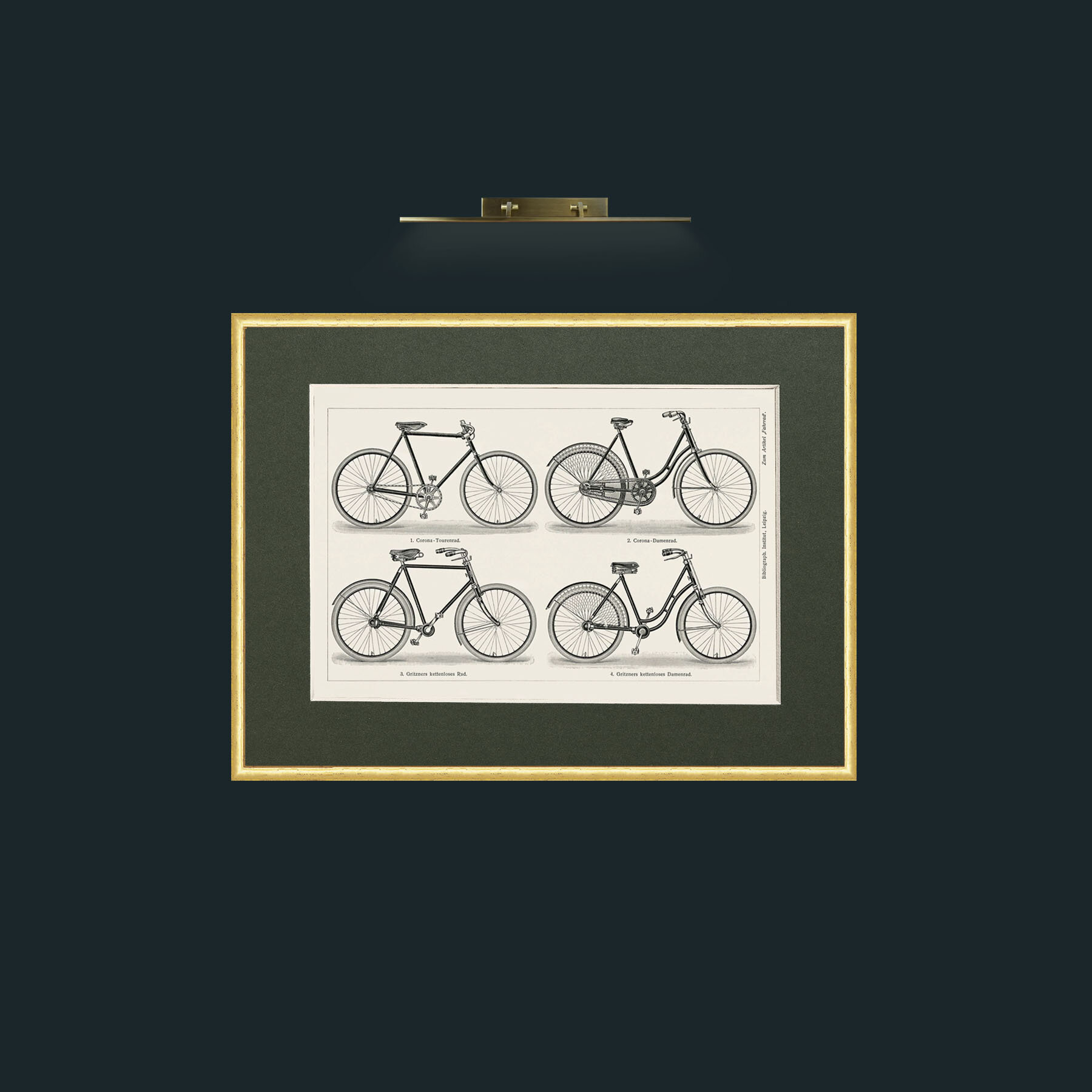Art-Bicycles-Frame-3RoundedGilt-Mount-2Green.jpg