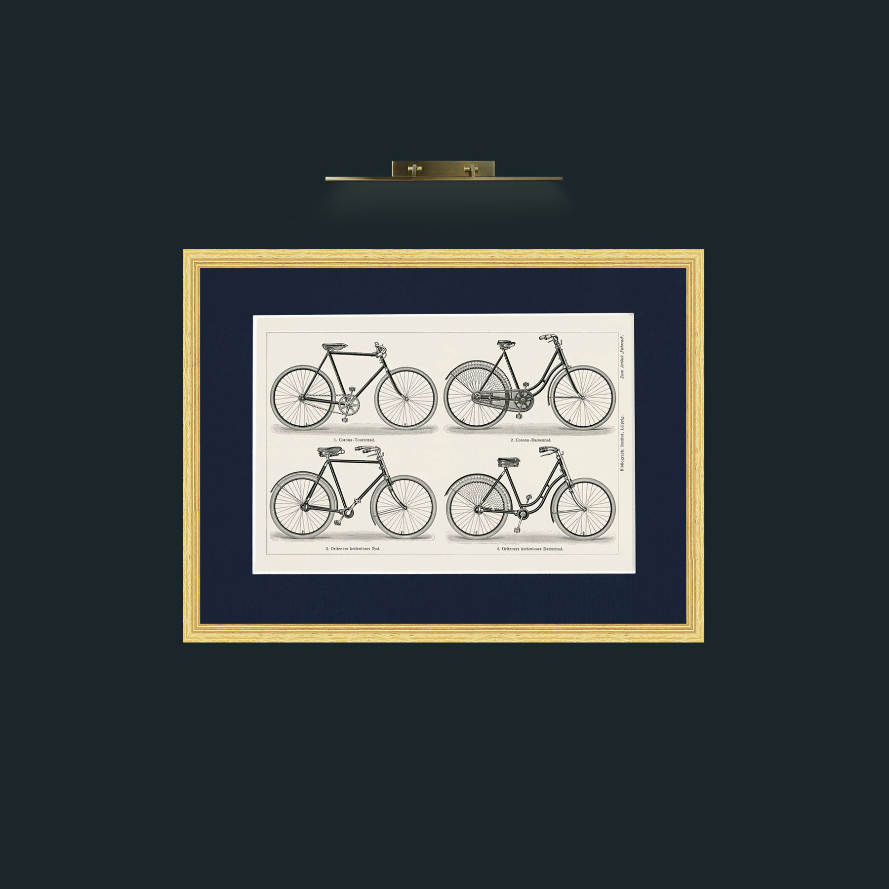 Art-Bicycles-Frame-4BevelledGilt-Mount-3Blue.jpg