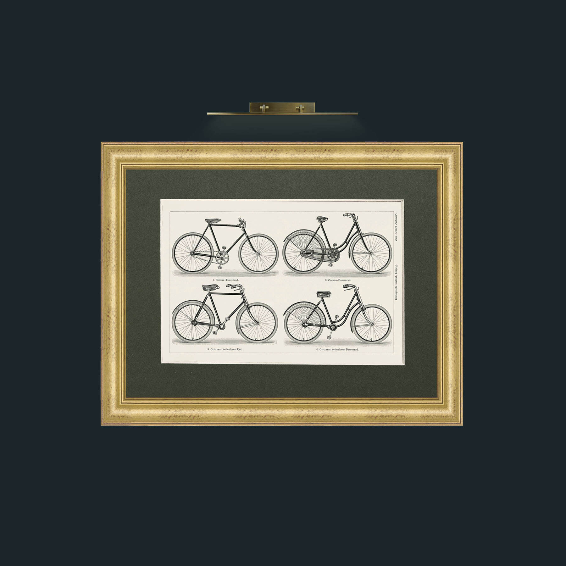 Art-Bicycles-Frame-9WideGilt-Mount-2Green.jpg