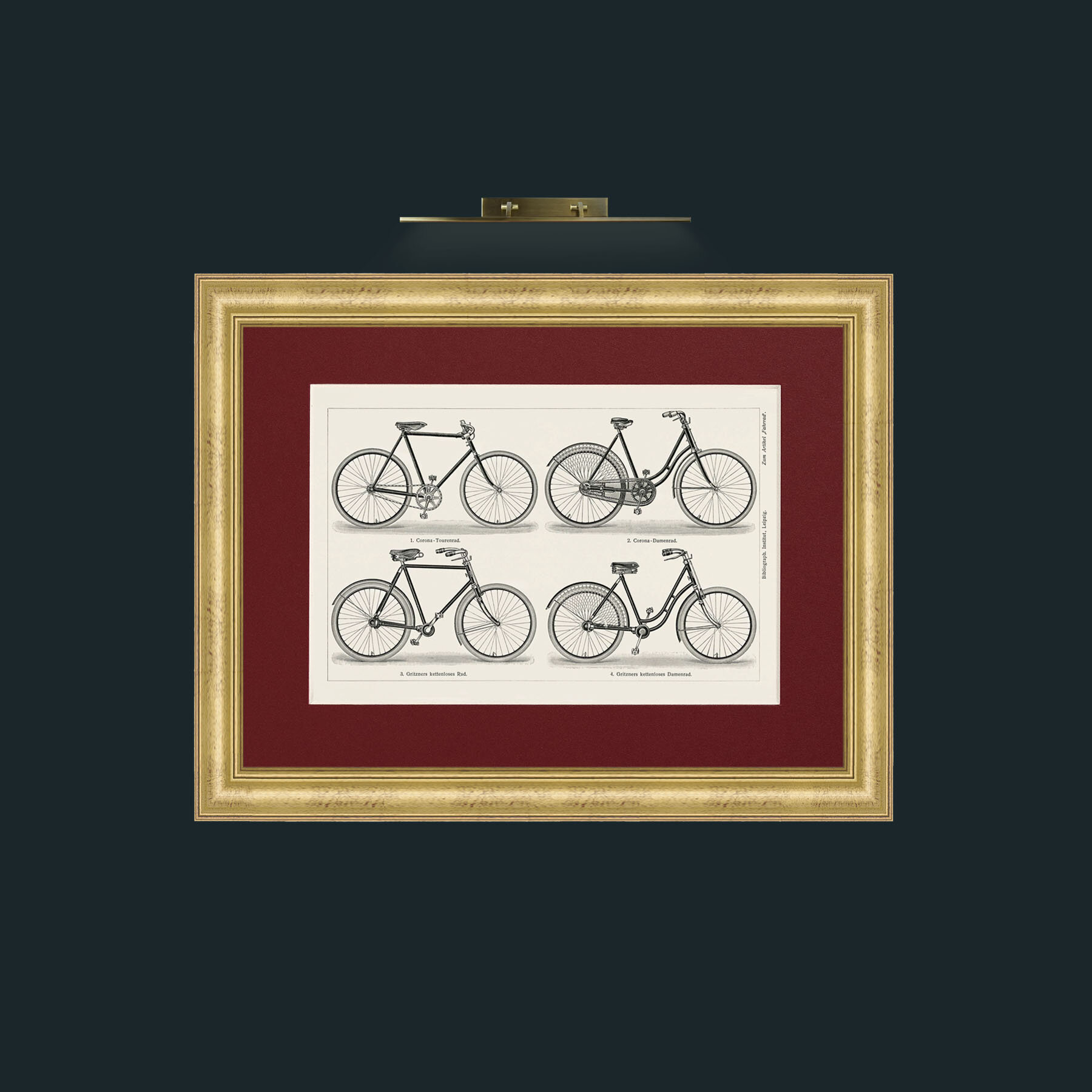 Art-Bicycles-Frame-9WideGilt-Mount-4Red.jpg