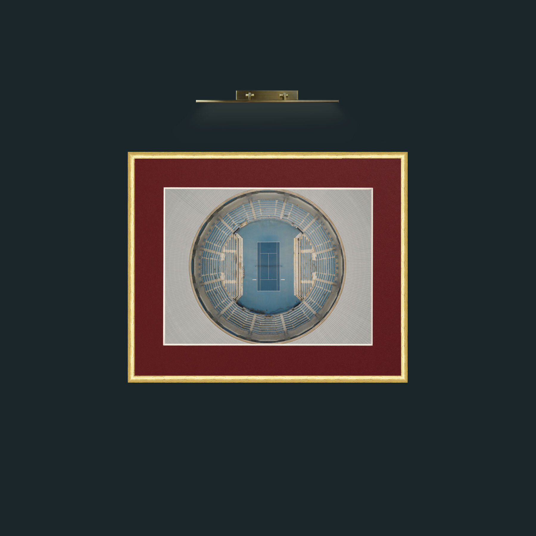 Art-Athens, Greece-Frame-3RoundedGilt-Mount-4Red.jpg