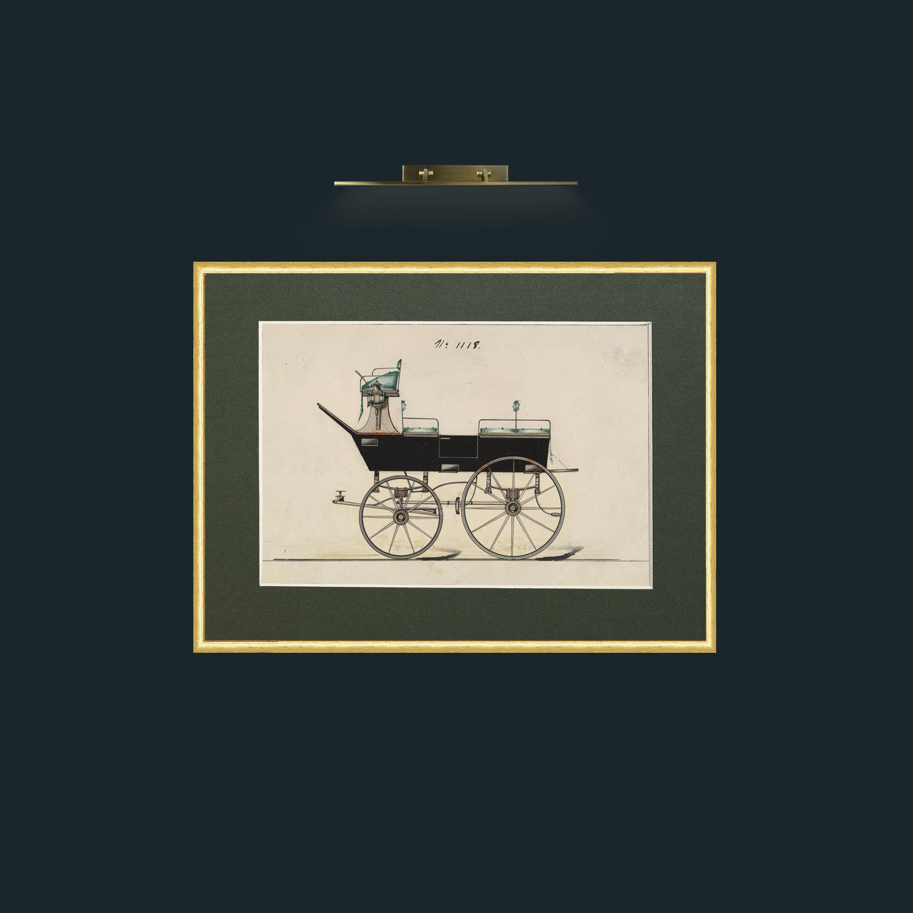 Art-Carriage 1-Frame-3RoundedGilt-Mount-2Green.jpg
