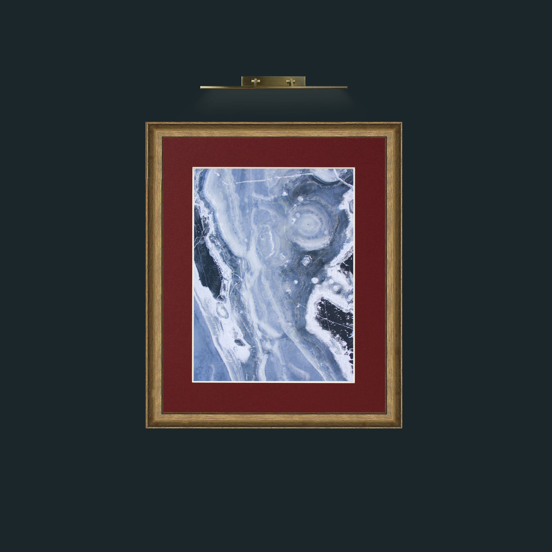 Art-Elements of Water-Frame-8RedGreenGilt-Mount-4Red.jpg
