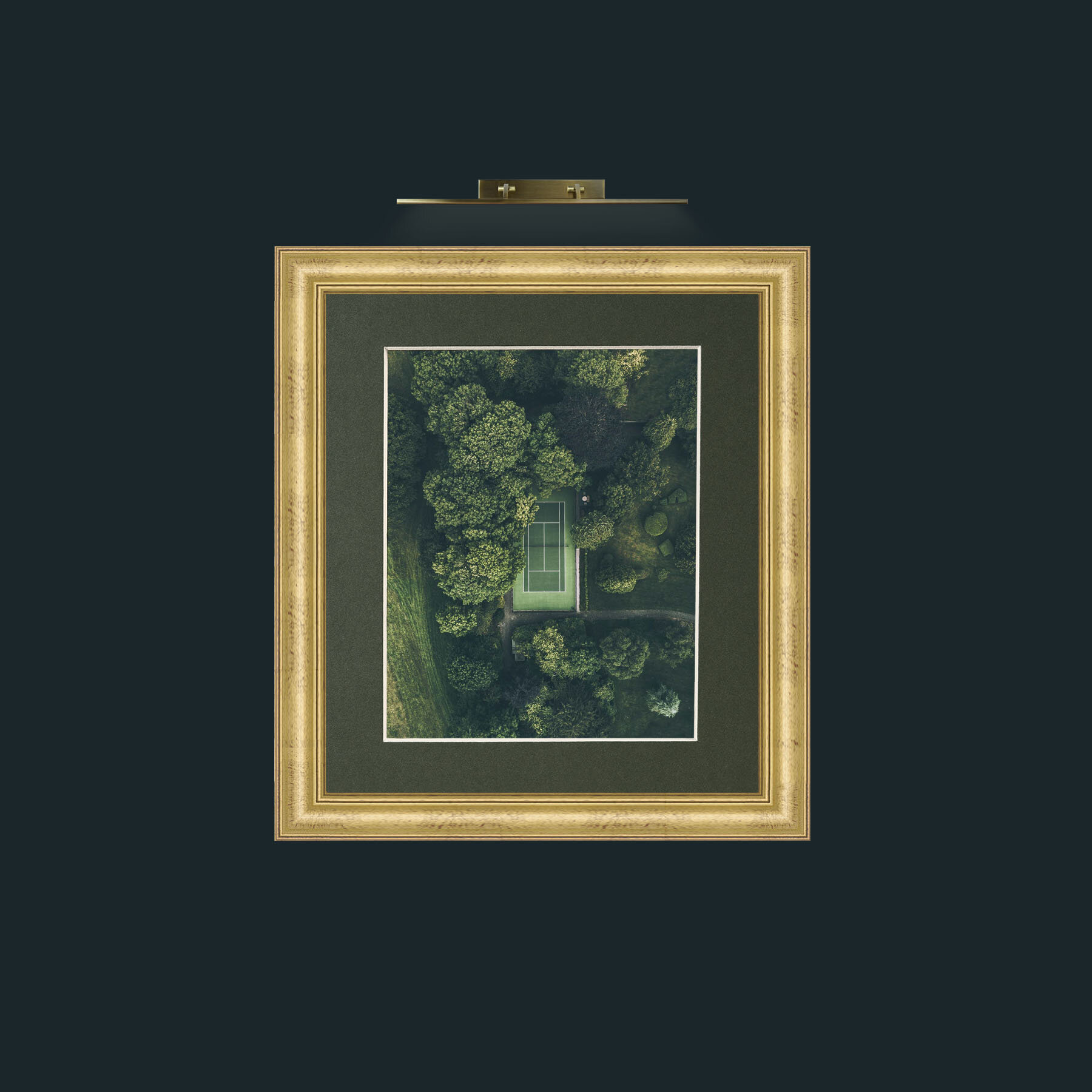 Art-Frampton Dorchester-Frame-9WideGilt-Mount-2Green.jpg