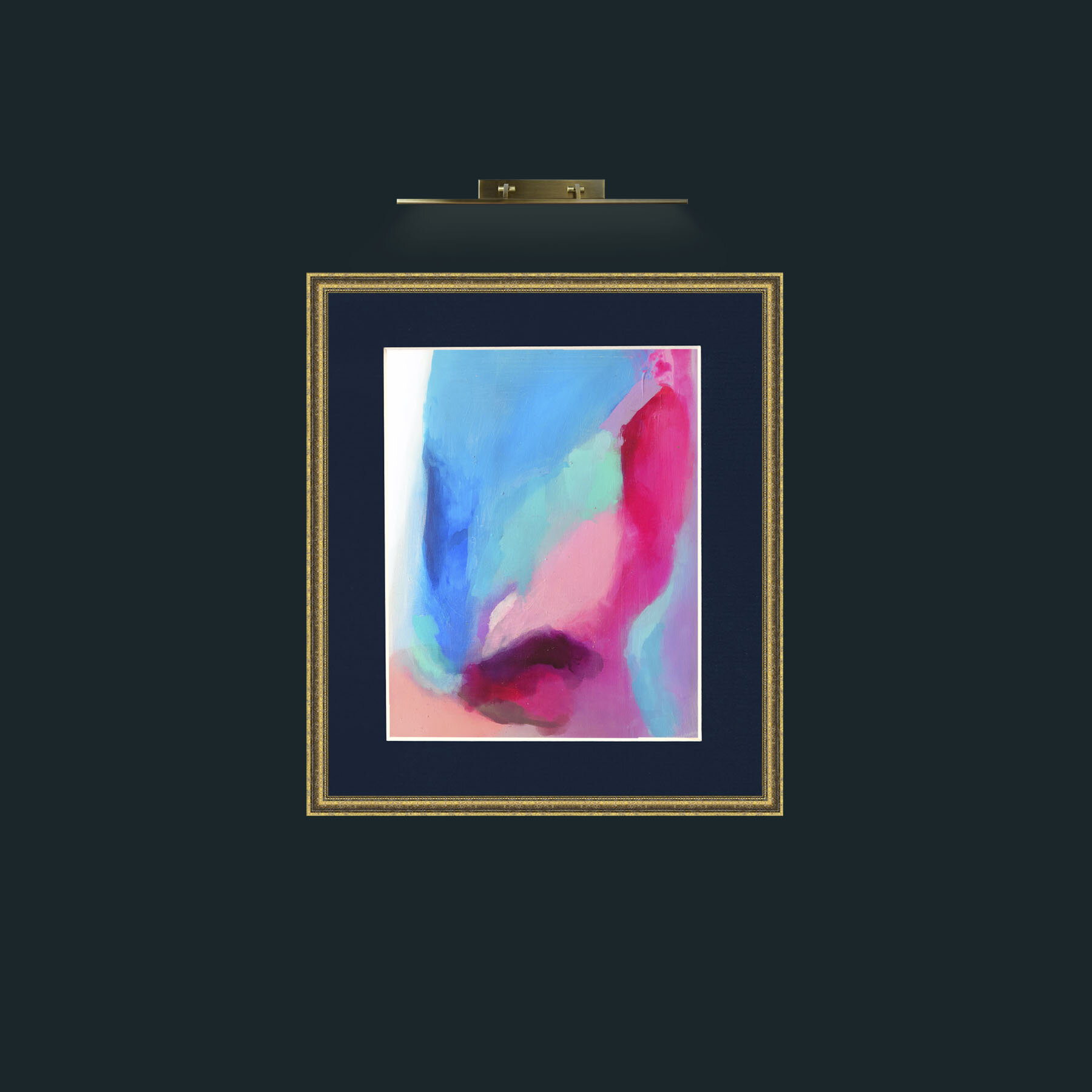 Art-Houston-Frame-1GiltTextured-Mount-3Blue.jpg