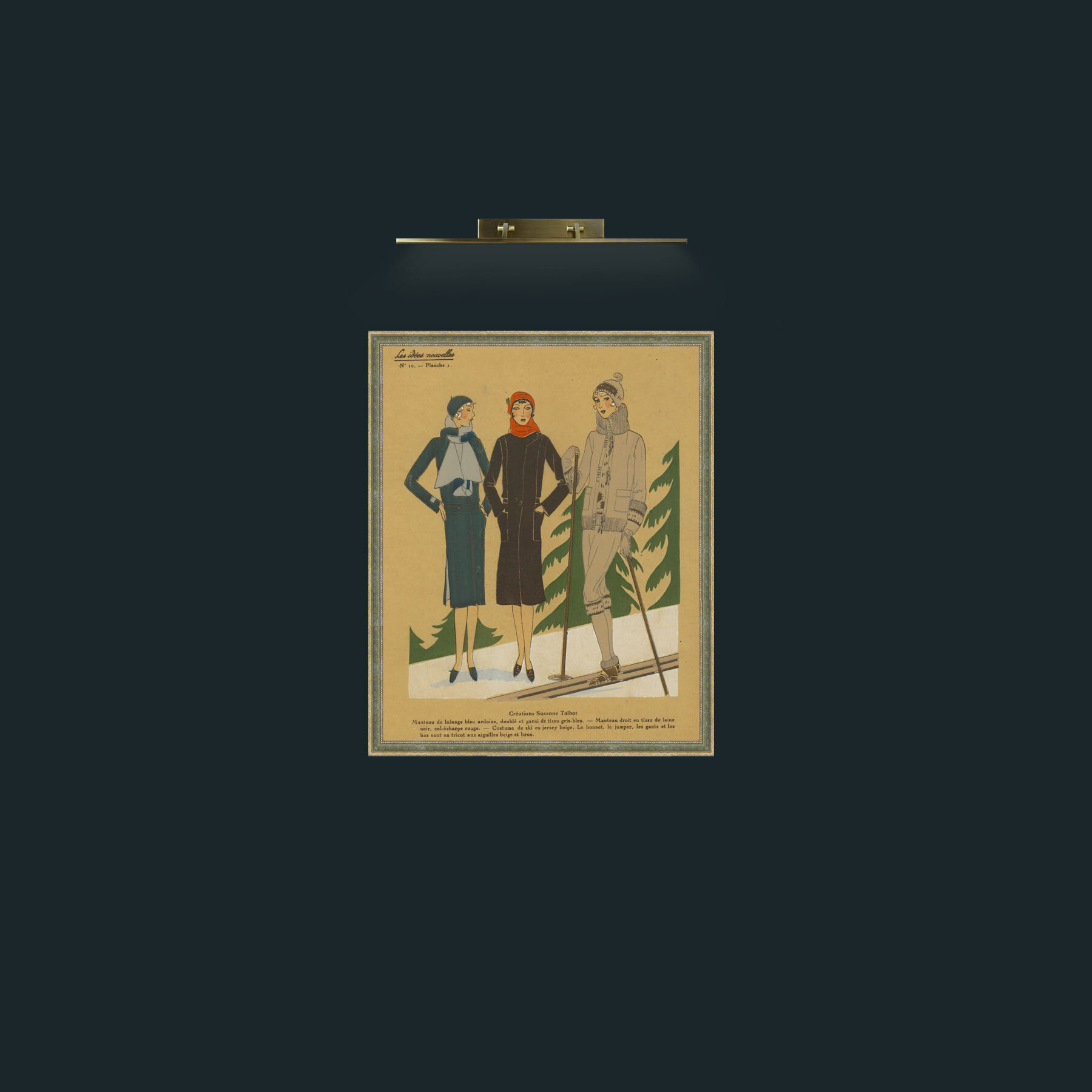 Art-Dressing for the SlopesFrame-2GreenGiltTextured-Art-Dressing for the Slopes.jpg